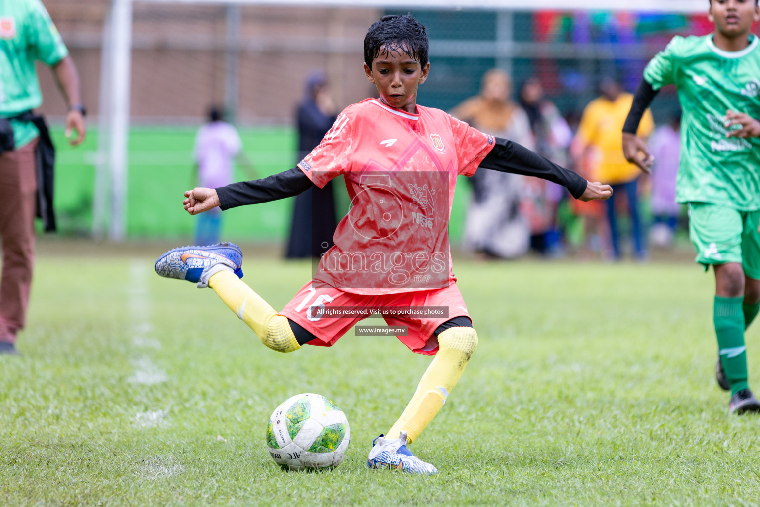 Day 2 of Nestle kids football fiesta, held in Henveyru Football Stadium, Male', Maldives on Thursday, 12th October 2023 Photos: Nausham Waheed/ Shuu Abdul Sattar Images.mv