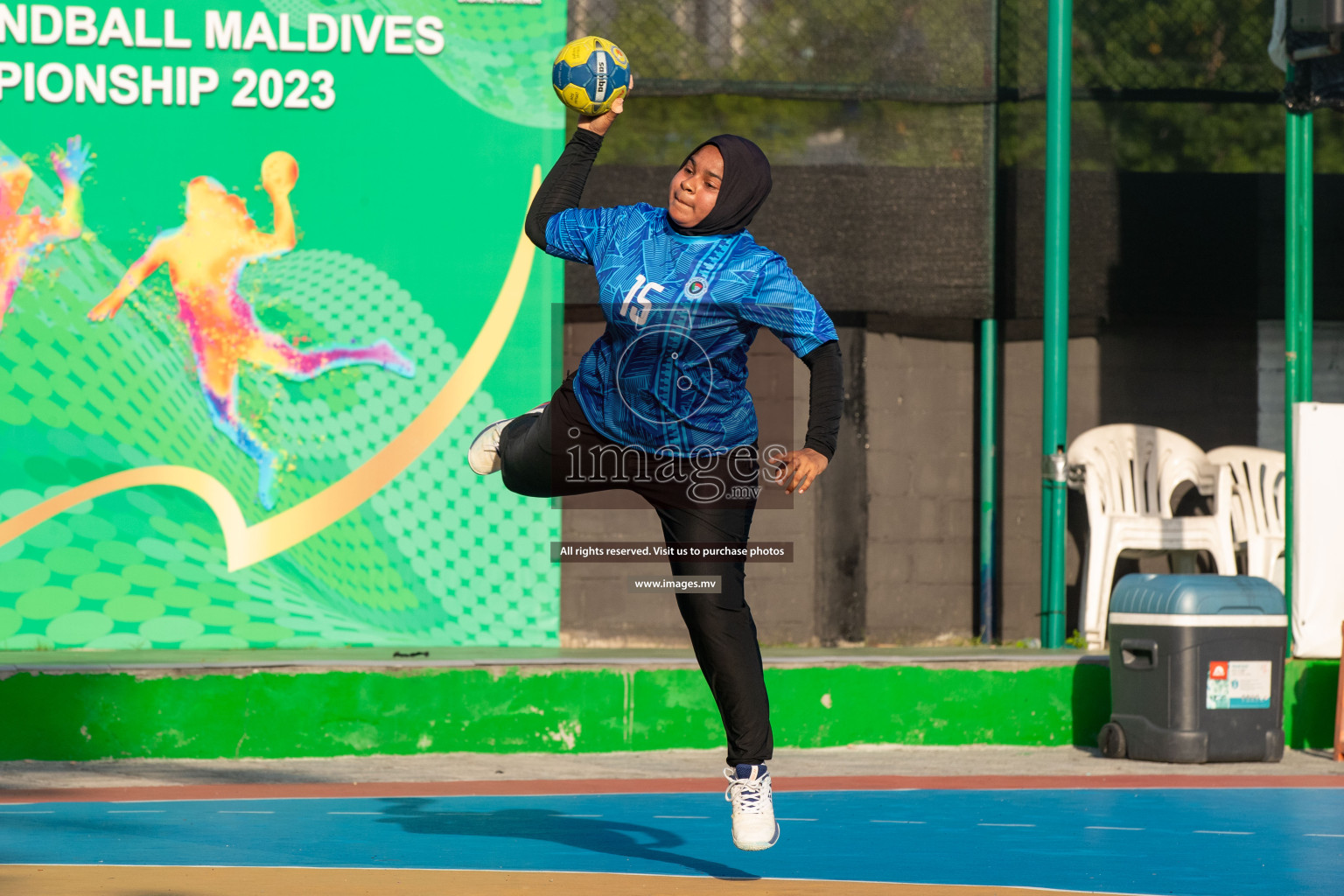 Day 10 of 6th MILO Handball Maldives Championship 2023, held in Handball ground, Male', Maldives on 29th May 2023 Photos: Nausham Waheed/ Images.mv