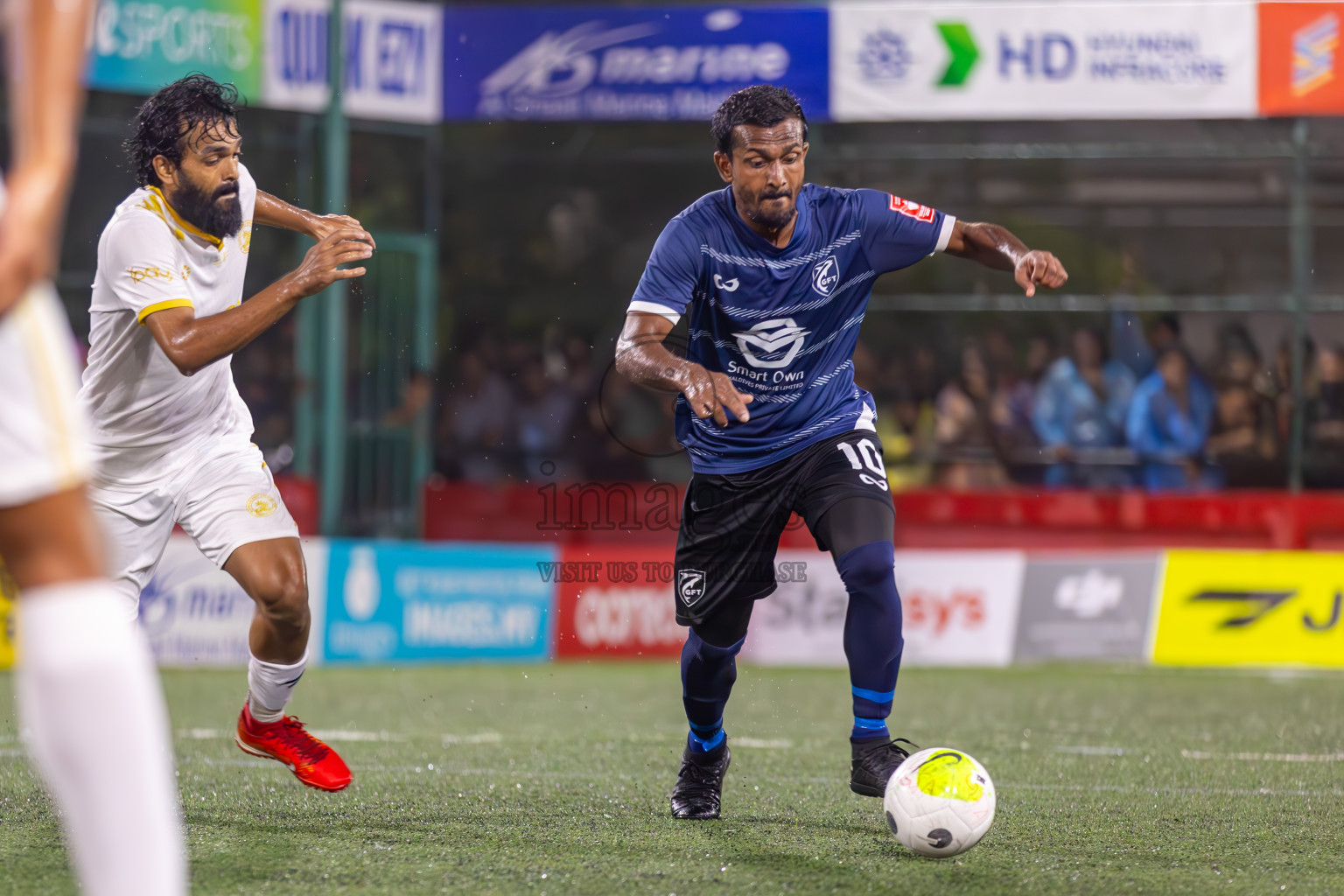 K Gaafaru vs Dhandimgu in Round of 16 on Day 40 of Golden Futsal Challenge 2024 which was held on Tuesday, 27th February 2024, in Hulhumale', Maldives Photos: Ismail Thoriq / images.mv