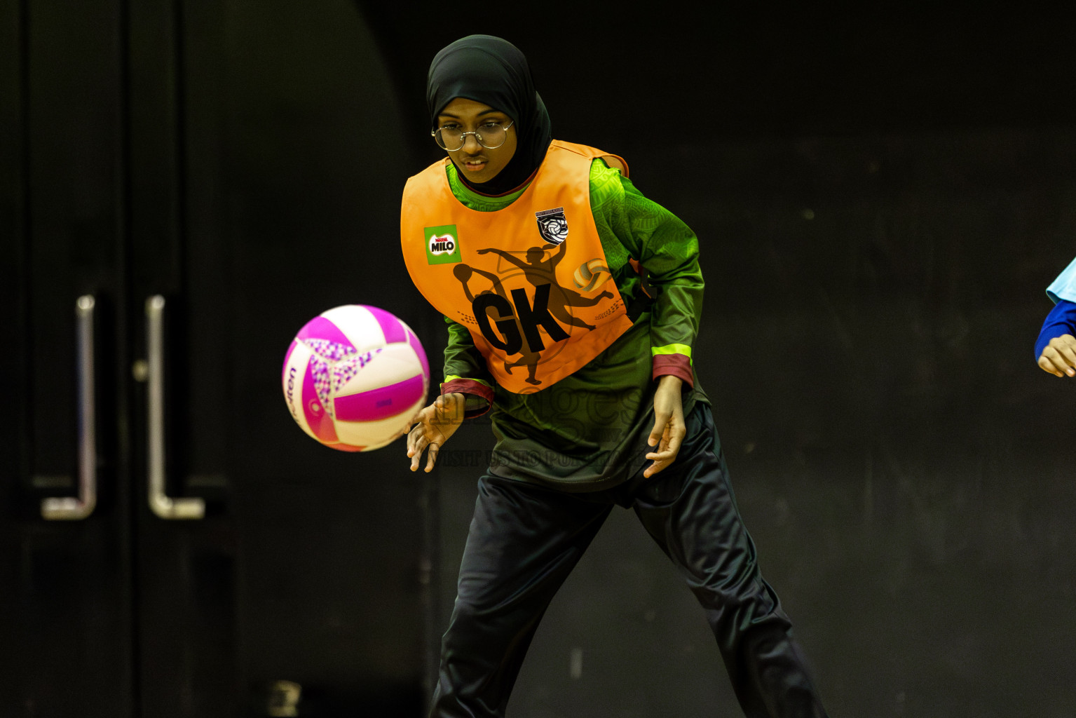 Netkids A vs Fionti A Team in Day 5 of 3rd Netball Junior Championship, held at Social Center on Thursday 23rd January 2025 . Photos: Shuu Abdul Sattar / images.mv