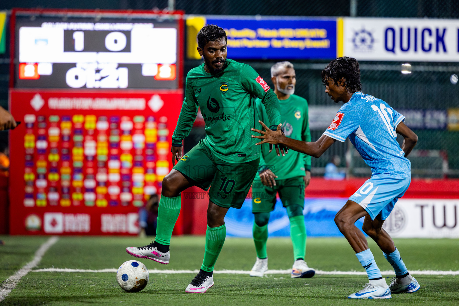 HA Dhidhdhoo vs HA Vashafaru in Haa Alif Atoll Finals Day 28 of Golden Futsal Challenge 2025 was held on Saturday , 1st February 2025, in Hulhumale', Maldives. Photos: Nausham Waheed / images.mv