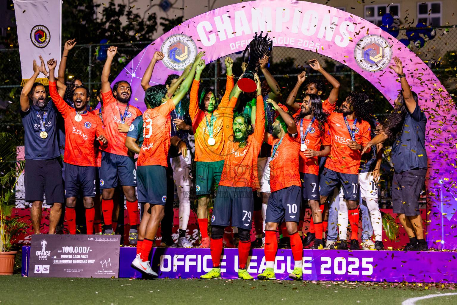 Police Club vs STELCO Rc in Final of Office League 2025 was held on Friday, 9th May 2025 in Hulhumale', Maldives. Photos: Nausham Waheed  / images.mv