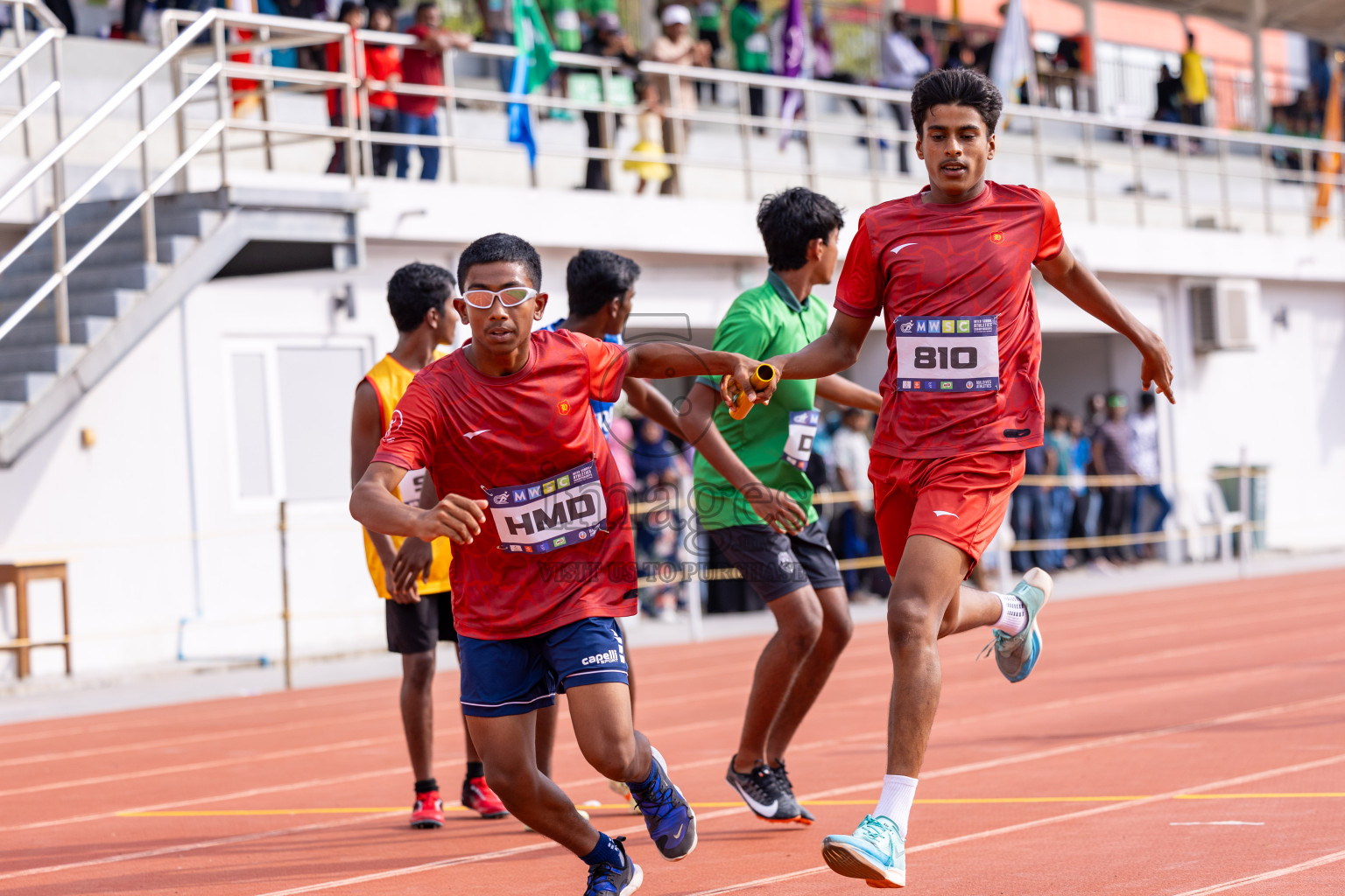 Day 5 of MWSC Interschool Athletics Championships 2024 held in Hulhumale Running Track, Hulhumale, Maldives on Wednesday, 13th November 2024. Photos by: Ismail Thoriq / Images.mv