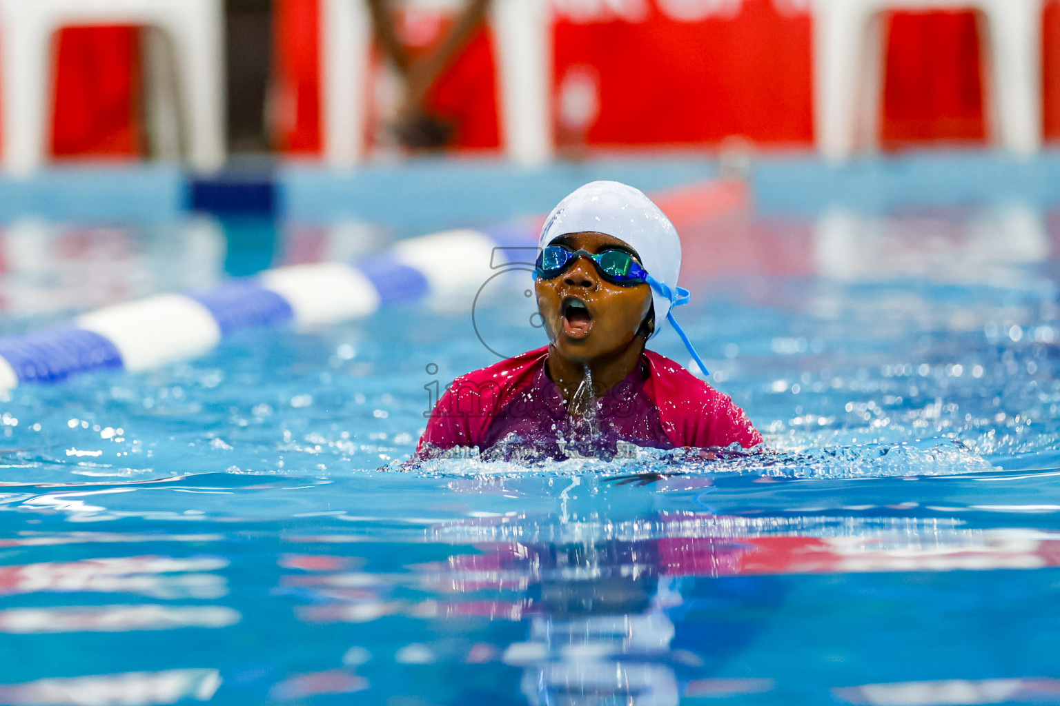 Day 4 of BML 6th National Kids Swimming Kids Festival 2025 held in Hulhumale', Maldives on Thursday, 6th November 2024. 
Photos: Hassan Simah / images.mv