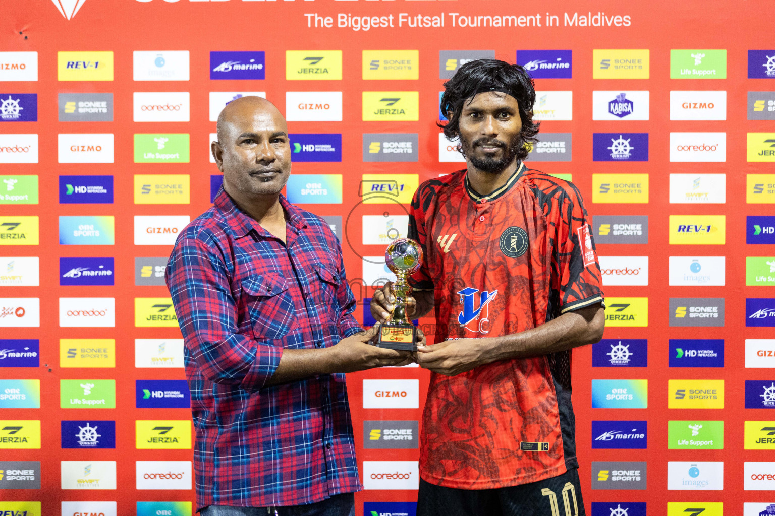 GA Kondey vs GA Dhaandhoo in Day 9 of Golden Futsal Challenge 2024 was held on Tuesday, 23rd January 2024, in Hulhumale', Maldives Photos: Nausham Waheed / images.mv