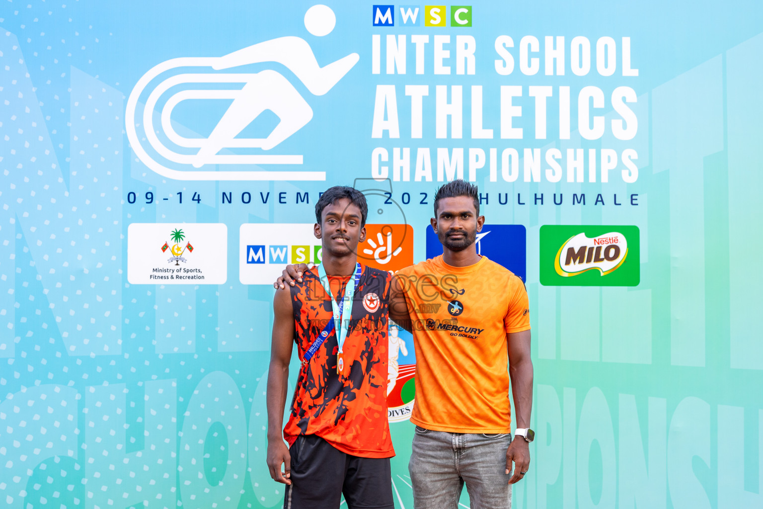 Day 5 of MWSC Interschool Athletics Championships 2024 held in Hulhumale Running Track, Hulhumale, Maldives on Wednesday, 13th November 2024. Photos by: Ismail Thoriq / Images.mv