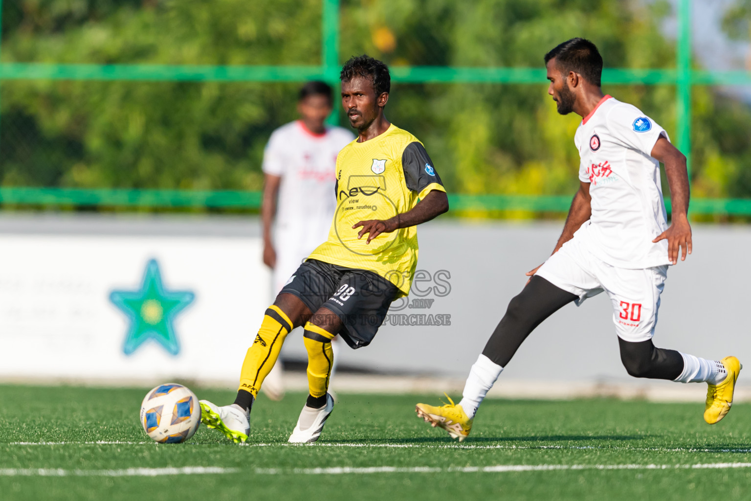 Kanmathi Juniors vs Furious SC from Manadhoo Council Cup 2024 in N Manadhoo Maldives on Monday, 19th February 2023. Photos: Nausham Waheed / images.mv