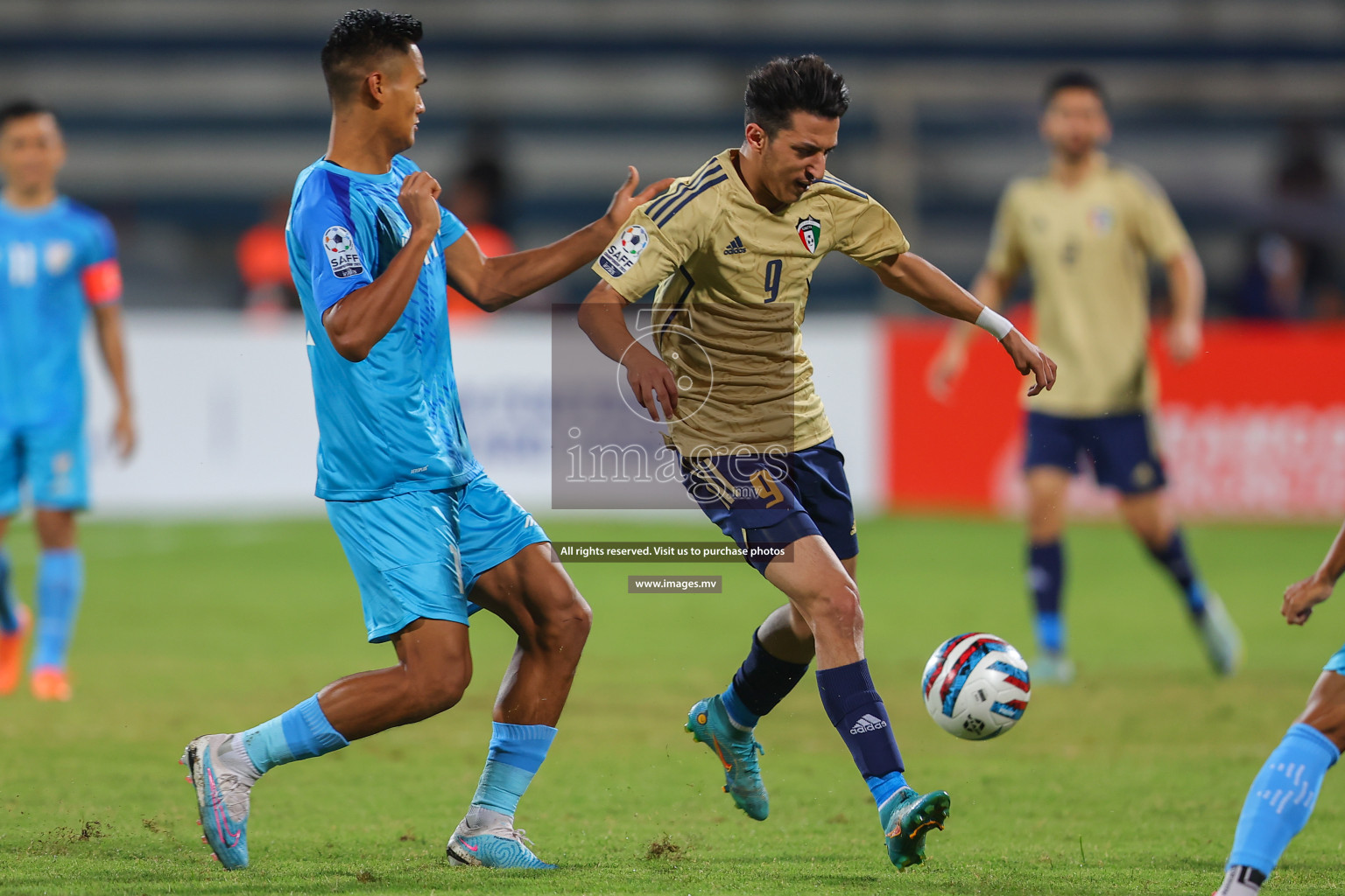 India vs Kuwait in SAFF Championship 2023 held in Sree Kanteerava Stadium, Bengaluru, India, on Tuesday, 27th June 2023. Photos: Nausham Waheed, Hassan Simah / images.mv