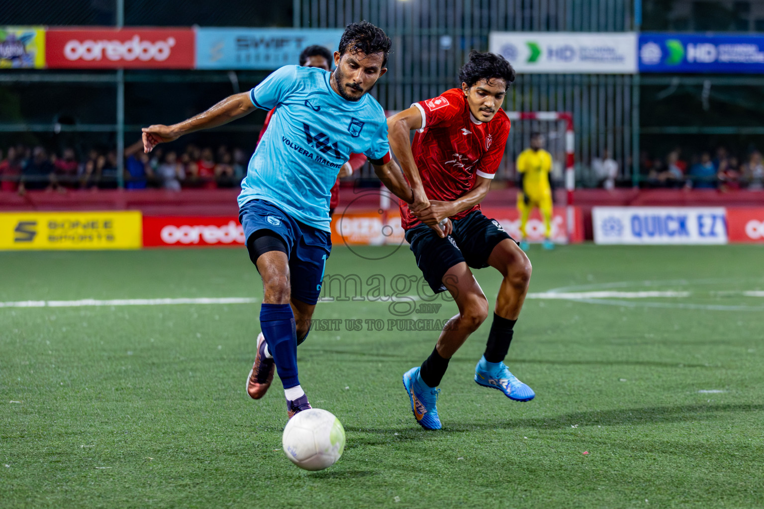 HA. Dhidhdhoo VS HDh. Nolhivaran on Day 33 of Golden Futsal Challenge 2024, held on Sunday, 18th February 2024, in Hulhumale', Maldives Photos: Hassan Simah / images.mv