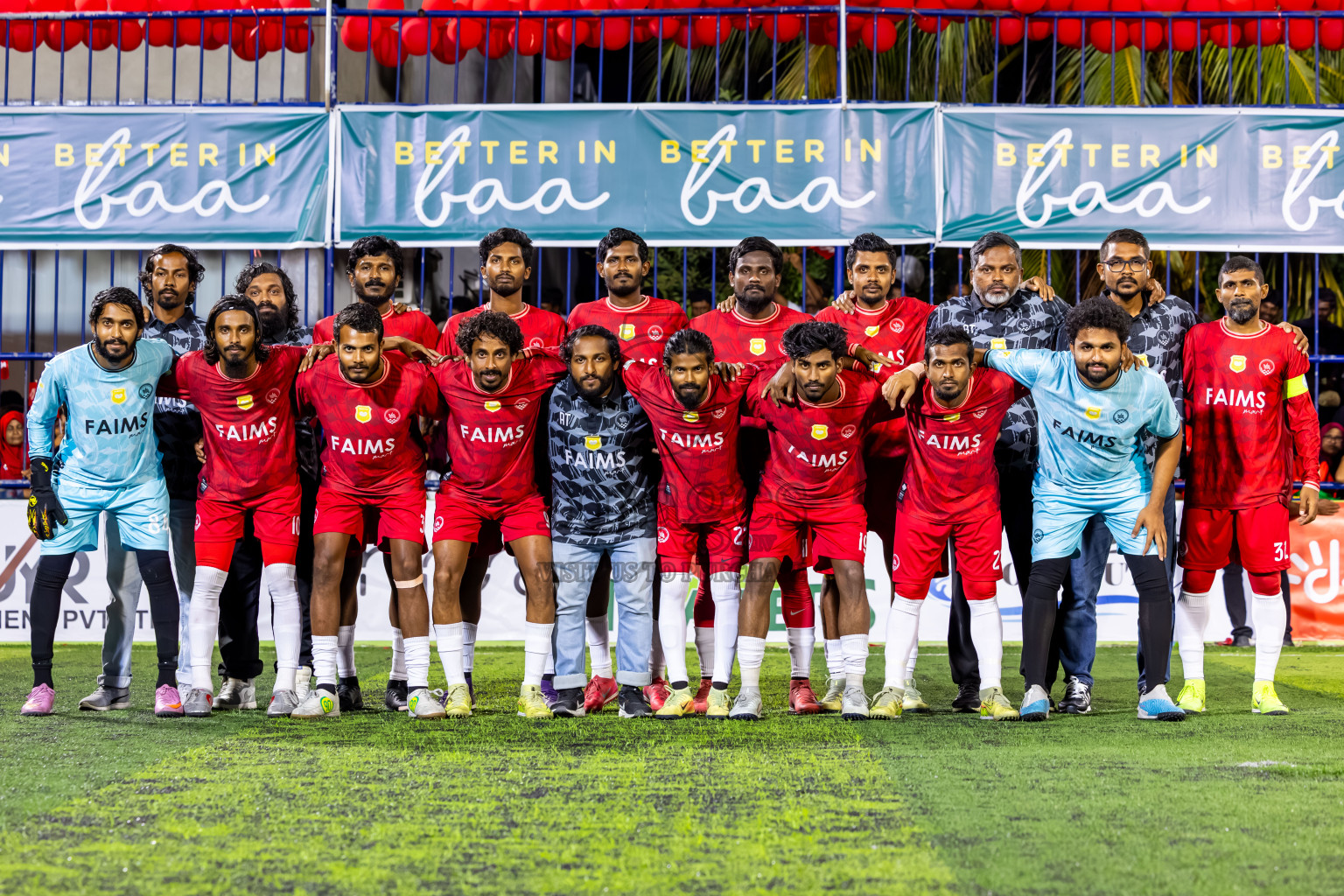 Eydhafushi vs Hithaadhoo in the finals of Better in Baa Futsal Fiesta 2025 Men's division held in B. Eydhafushi, Maldives on Monday, 17th November 2025. Photos: Nausham Waheed / images.mv