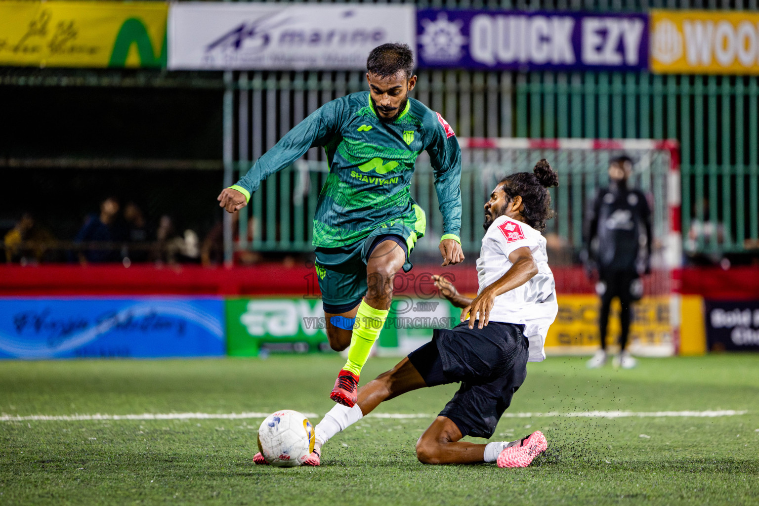 Thaa Omadhoo VS Thaa Kinbidhoo in Day 6 of Golden Futsal Challenge 2025 on Friday, 6th January 2025, in Hulhumale', Maldives Photos: Nausham Waheed / images.mv
