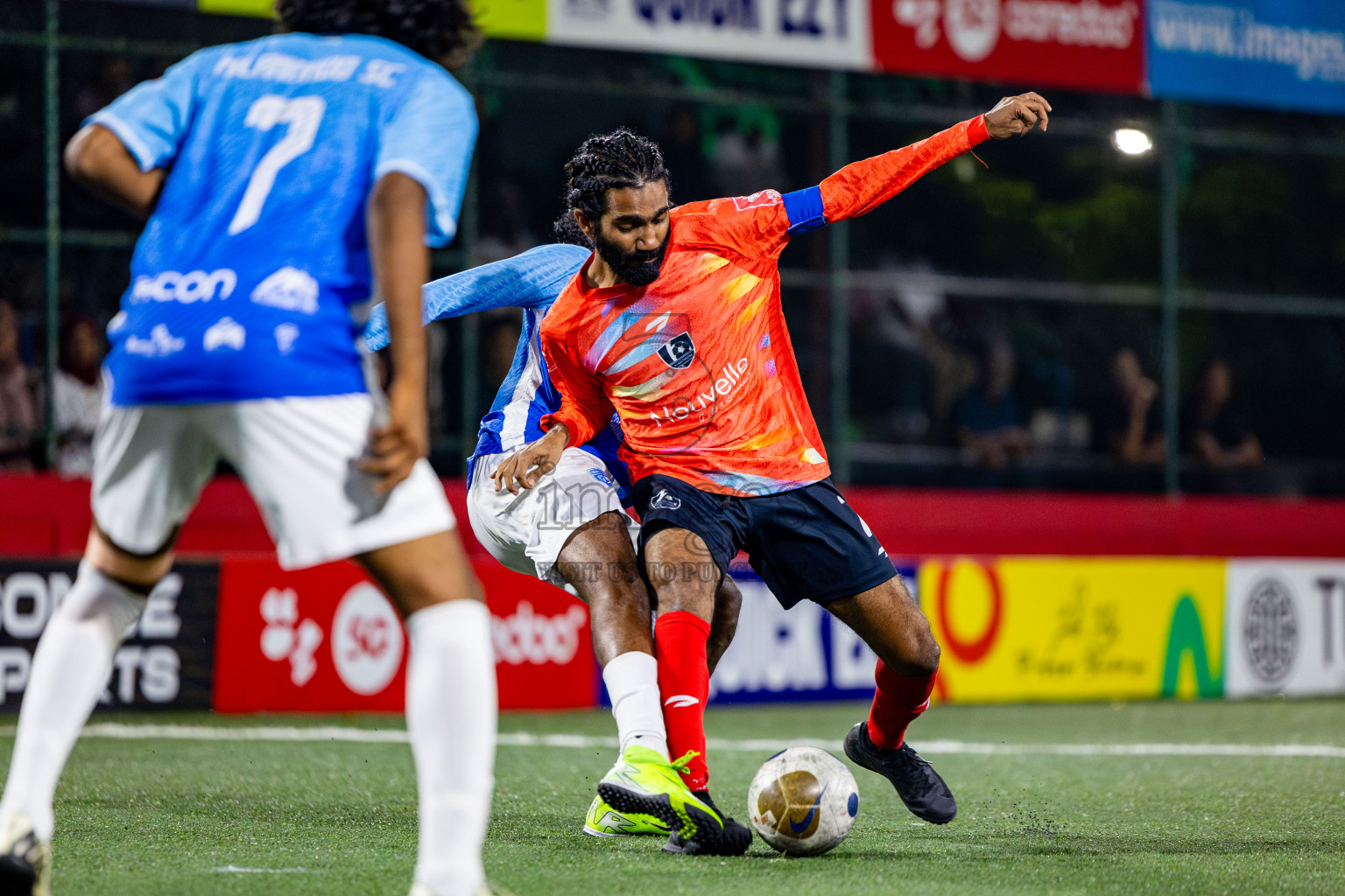 SH Milandhoo vs SH Kanditheemu in zone round on Day 32 of Golden Futsal Challenge 2025 was held on Wednesday , 5th February 2025, in Hulhumale', Maldives. Photos: Nausham Waheed / images.mv
