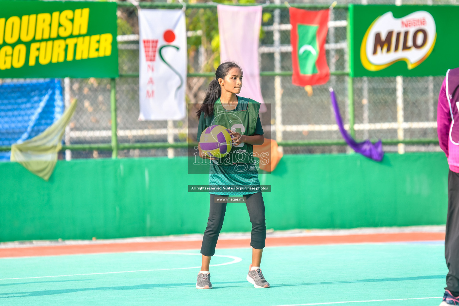 Day 9 of Junior Netball Championship 2022 held in Male', Maldives. Photos by Nausham Waheed