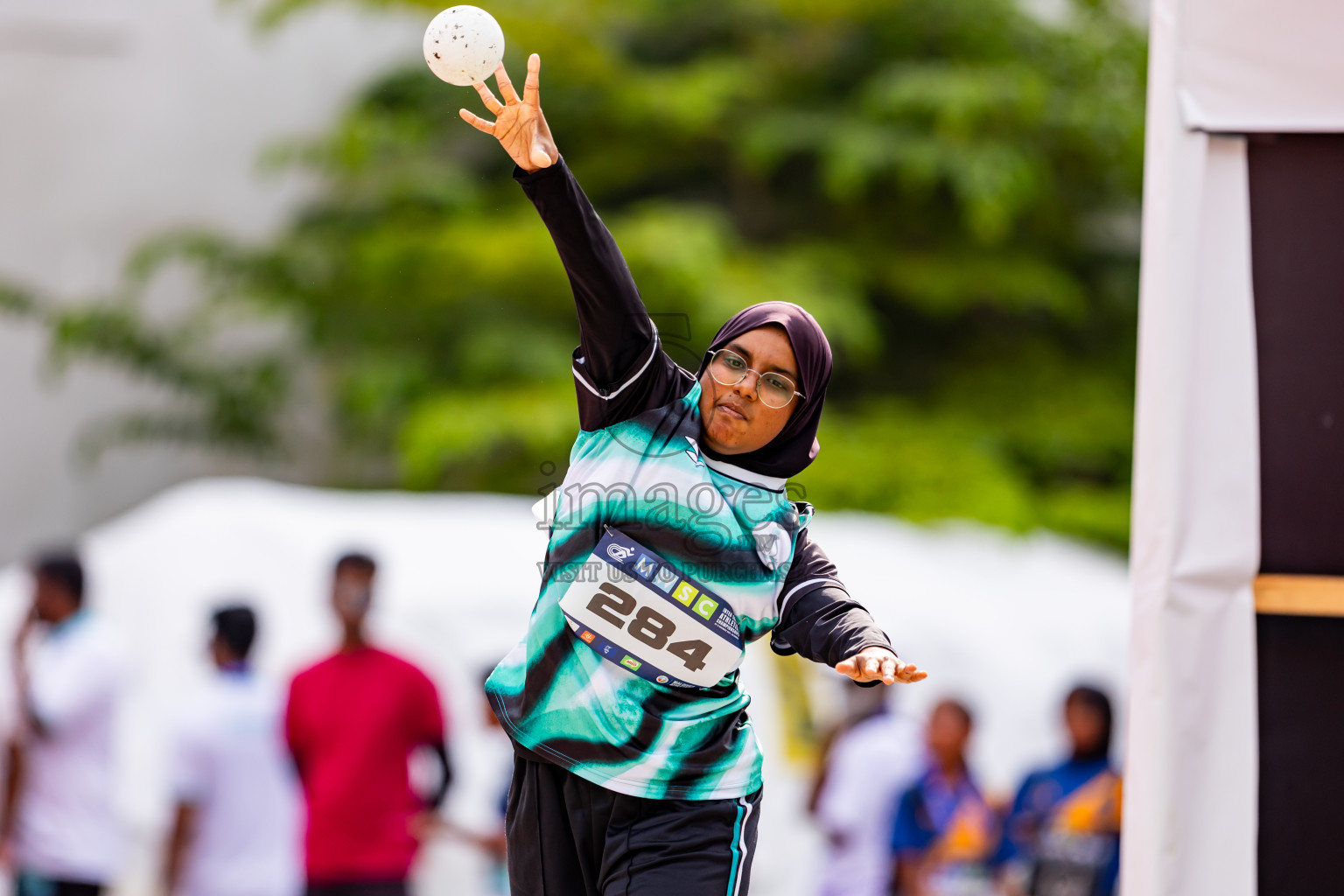 Day 6 of MWSC Interschool Athletics Championships 2024 held in Hulhumale Running Track, Hulhumale, Maldives on Thursday, 14th November 2024. Photos by: Nausham Waheed / Images.mv