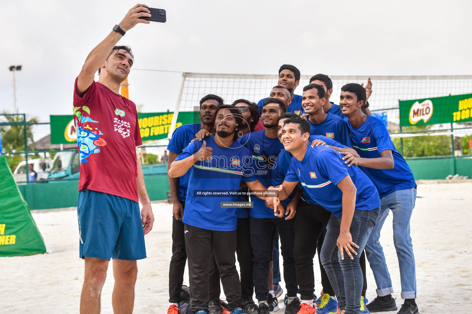 Vollyball players trainning session with Giba Photos by Nausham waheed