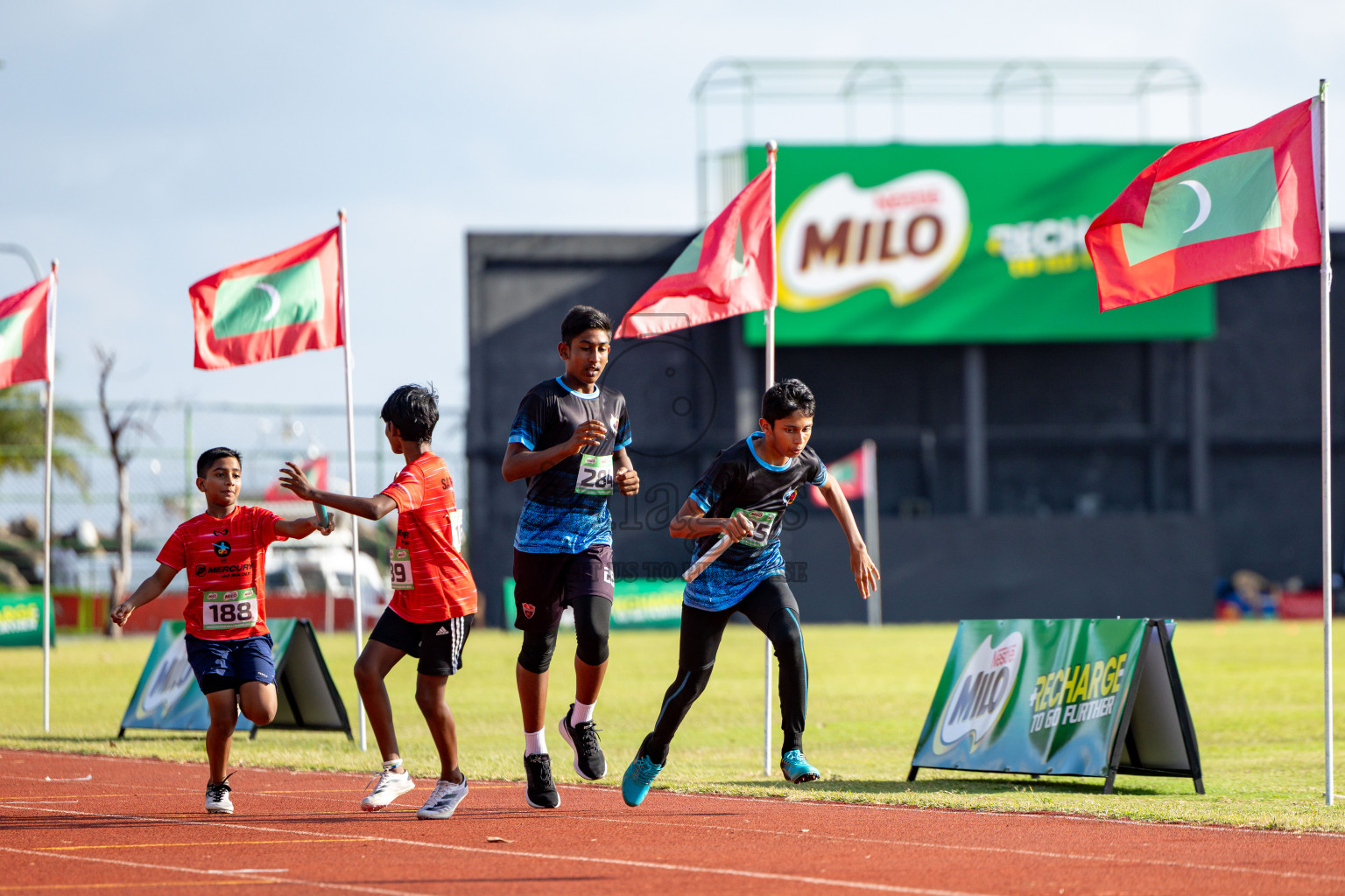Day 2 of 12th Milo Association Championships was held in Ekuveni Track at Male', Maldives on Friday, 25th April 2025. Photos: Hassan Simah / images.mv