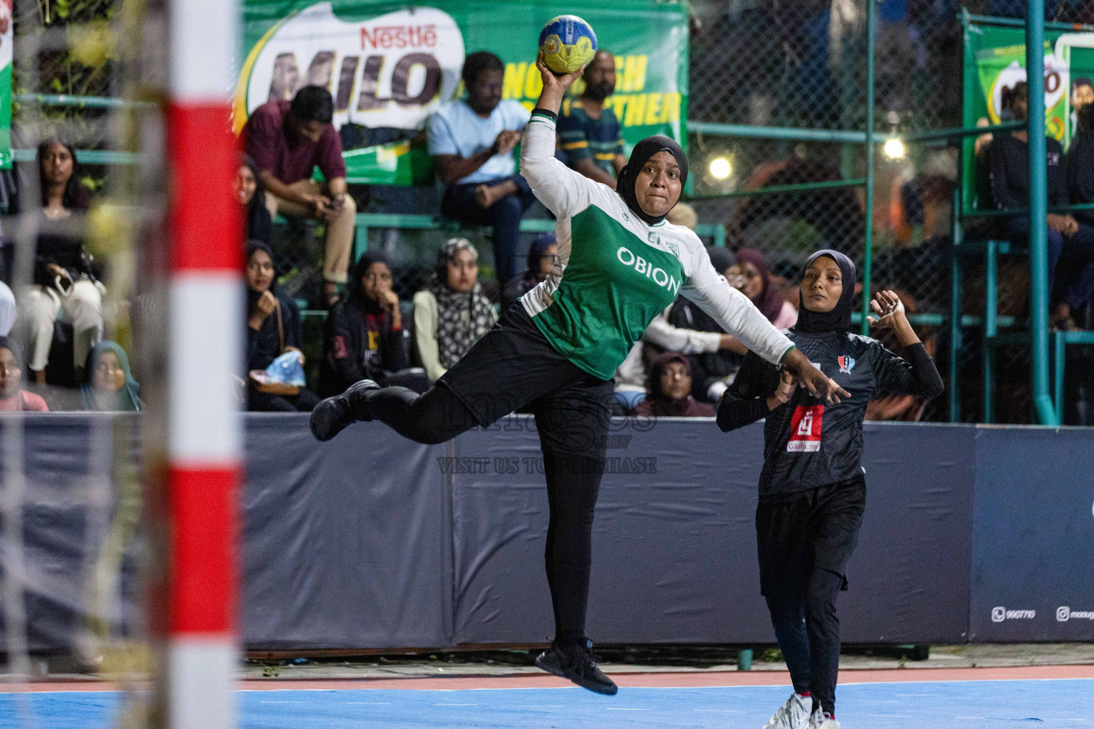 Day 18 of 10th National Handball Tournament 2023, held in Handball ground, Male', Maldives on Sunday, 17th December 2023 Photos: Nausham Waheed/ Images.mv