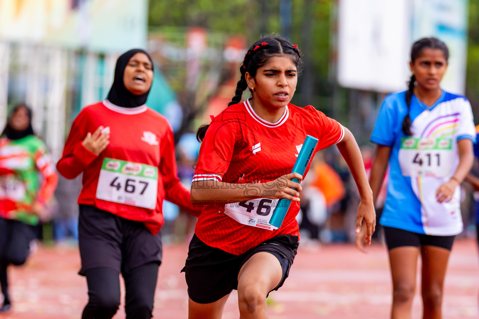 Day 6 of Inter-school Athletics Championship 2025 held in Ekuveni Synthetic Track, Male', Maldives on Sunday, 12th October 2025. Photos by: Nausham Waheed / Images.mv