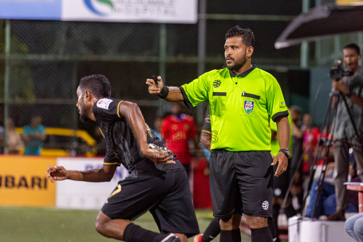 Prison Club vs Police Club in Club Maldives Cup 2024 held in Rehendi Futsal Ground, Hulhumale', Maldives on Saturday, 28th September 2024. Photos: Hassan Simah / images.mv