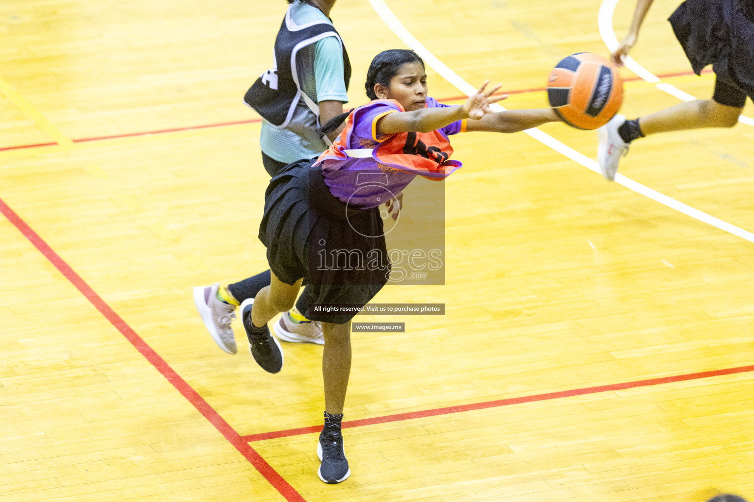 Final of 24th Interschool Netball Tournament 2023 was held in Social Center, Male', Maldives on 7th November 2023. Photos: Nausham Waheed / images.mv