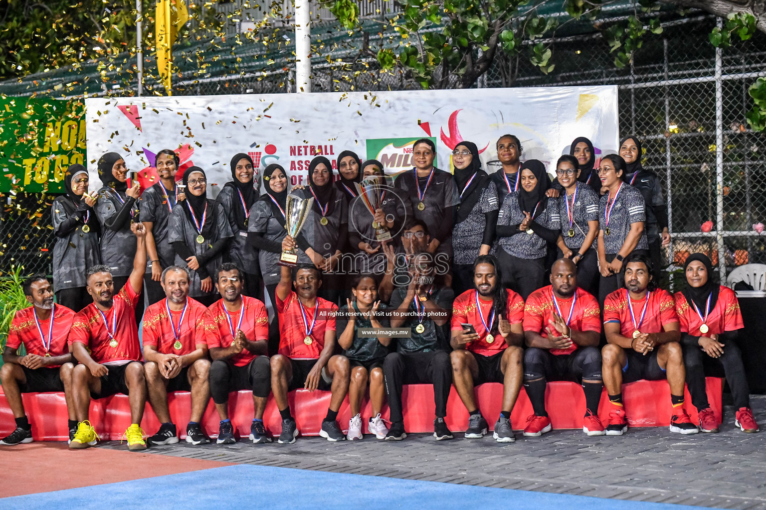 Final of Inter-School Parents Netball Tournament was held in Male', Maldives on 4th December 2022. Photos: Nausham Waheed / images.mv