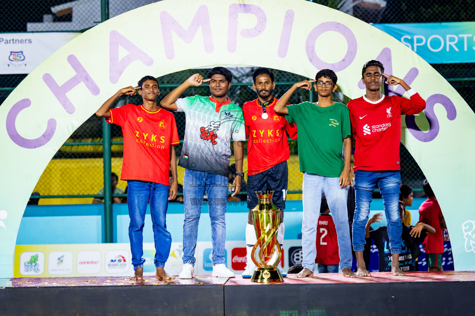 Dee Ess Kay vs Kovigoani in Final of Laamehi Dhiggaru Ekuveri Futsal Challenge 2024 was held on Wednesday, 31st July 2024, at Dhiggaru Futsal Ground, Dhiggaru, Maldives Photos: Nausham Waheed / images.mv