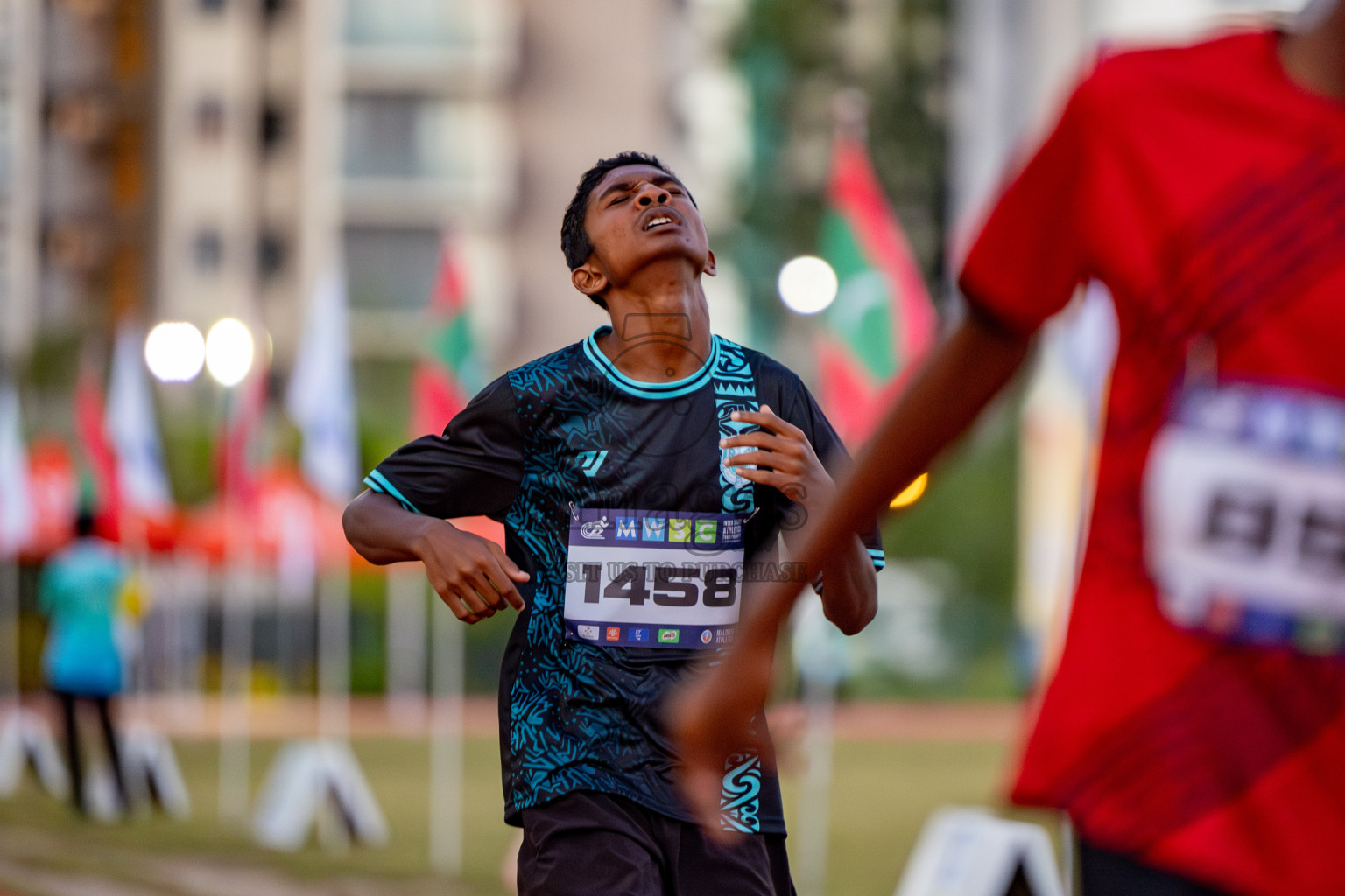 Day 1 of MWSC Interschool Athletics Championships 2024 held in Hulhumale Running Track, Hulhumale, Maldives on Saturday, 9th November 2024. 
Photos by: Hassan Simah / Images.mv