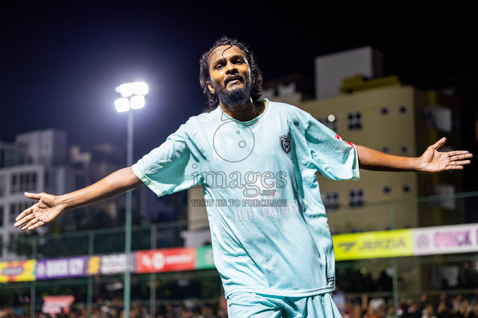 Lh Hinnavaru vs Lh Naifaru in Day 15 of Golden Futsal Challenge 2025 was held on Sunday, 19th January 2025, in Hulhumale', Maldives. Photos: Nausham Waheed / images.mv