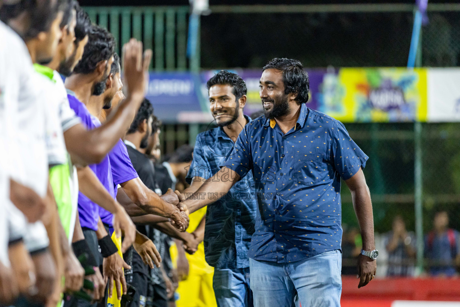 K Dhiffushi vs K Guraidhoo in Day 22 of Golden Futsal Challenge 2024 was held on Monday , 5th February 2024 in Hulhumale', Maldives Photos: Nausham Waheed / images.mv