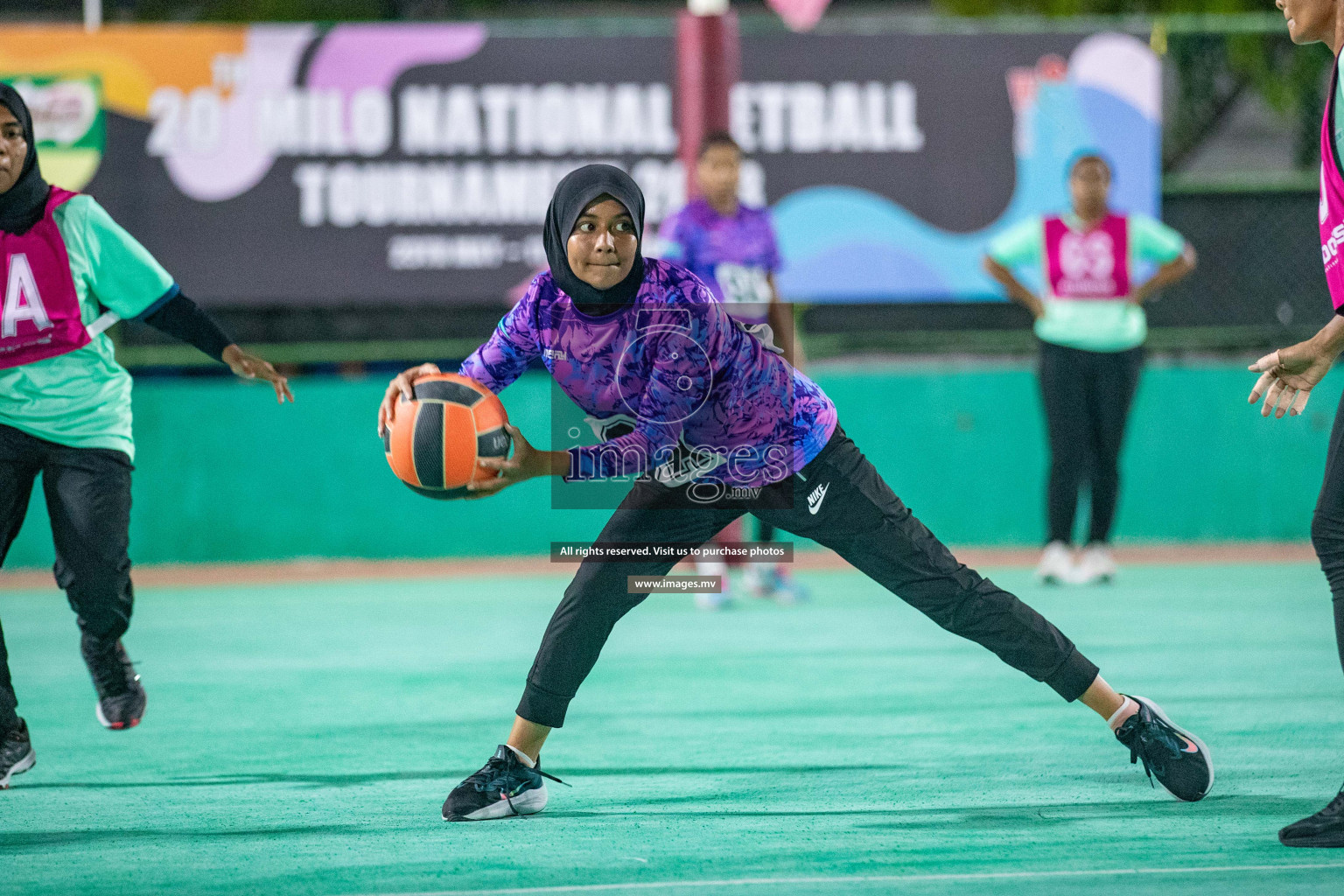 Day 2 of 20th Milo National Netball Tournament 2023, held in Synthetic Netball Court, Male', Maldives on 30th May 2023 Photos: Nausham Waheed/ Images.mv