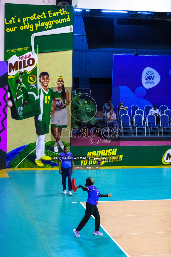 Volleyball Association Cup 2022-Women's Division-Match Day 1 was held in Male', Maldives on Tuesday, 24th May 2022.  Photos By: Ismail Thoriq / images.mv