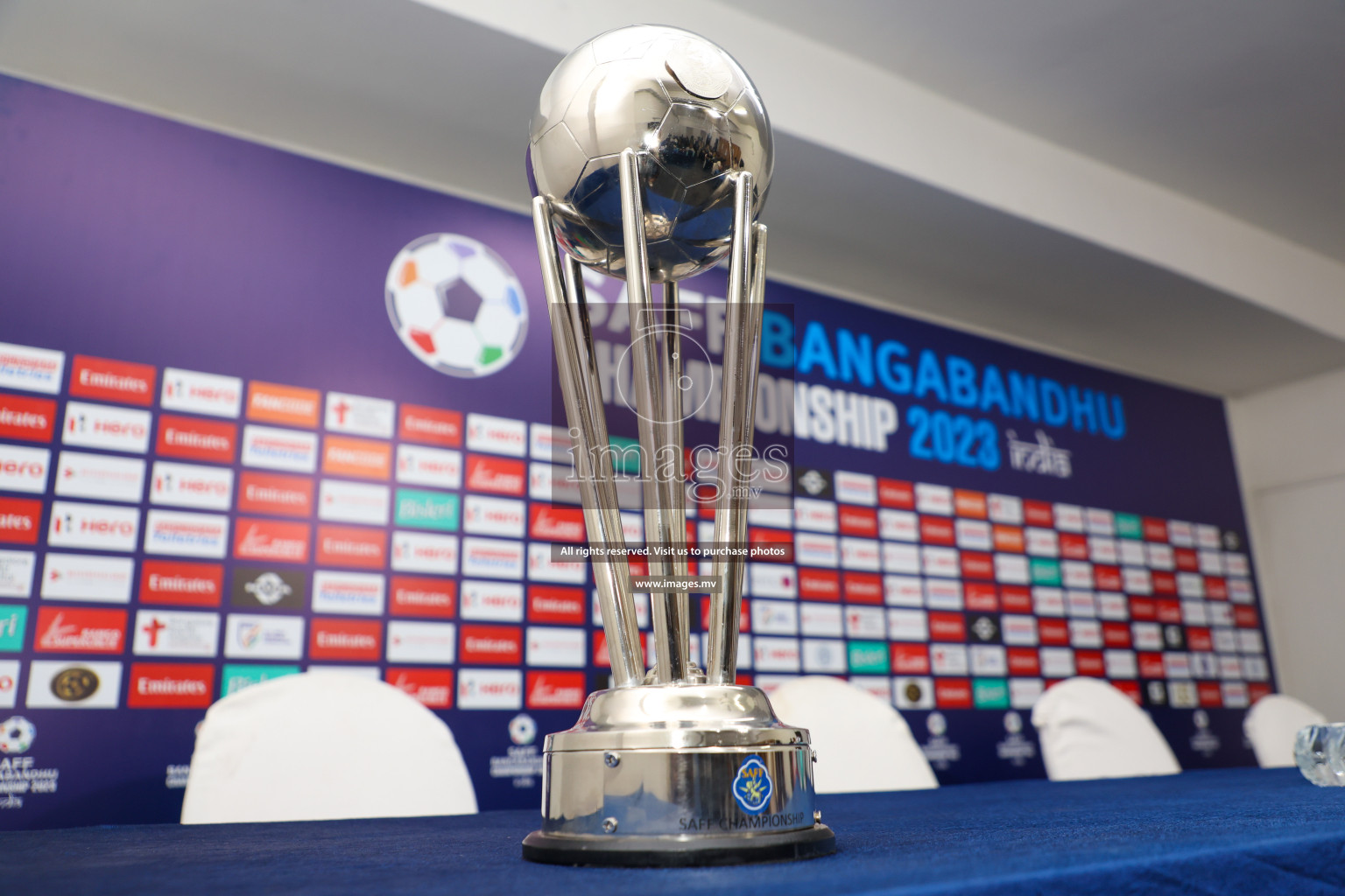 Saff Championship Final Pre-match press conference held in Sree Kanteerava Stadium, Bengaluru, India, on Monday, 3rd July 2023. Photos: Nausham Waheed / images.mv