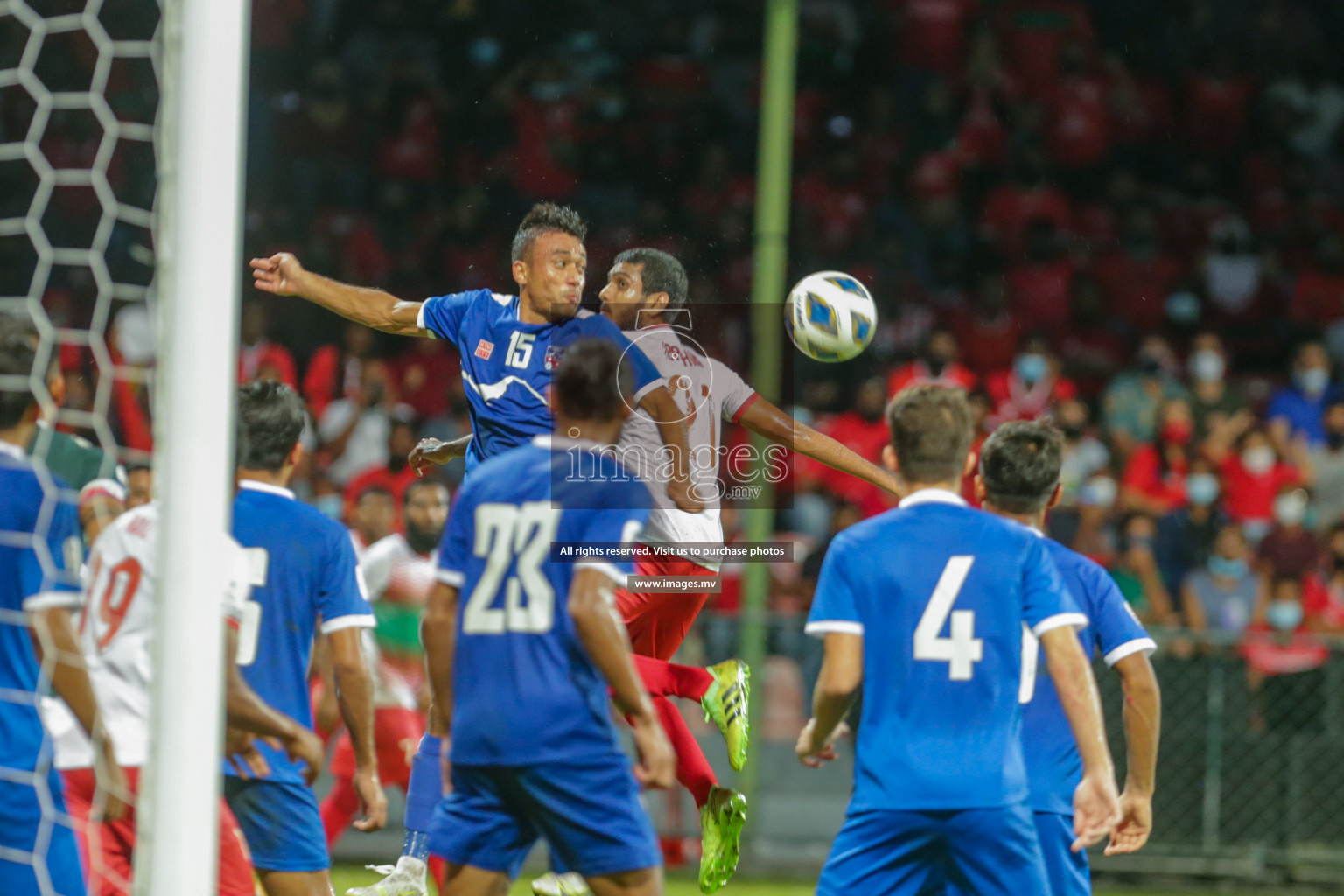 Maldives vs Nepal in SAFF Championship 2021 held on 1st October 2021 in Galolhu National Stadium, Male', Maldives