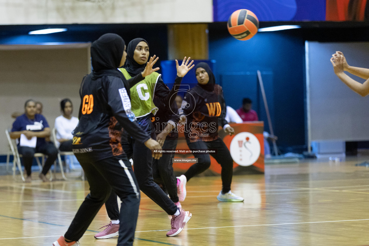 Club Matrix vs Youth United Sports Club in the Milo National Netball Tournament 2022 on 19 July 2022, held in Social Center, Male', Maldives. Photographer: Shuu / Images.mv