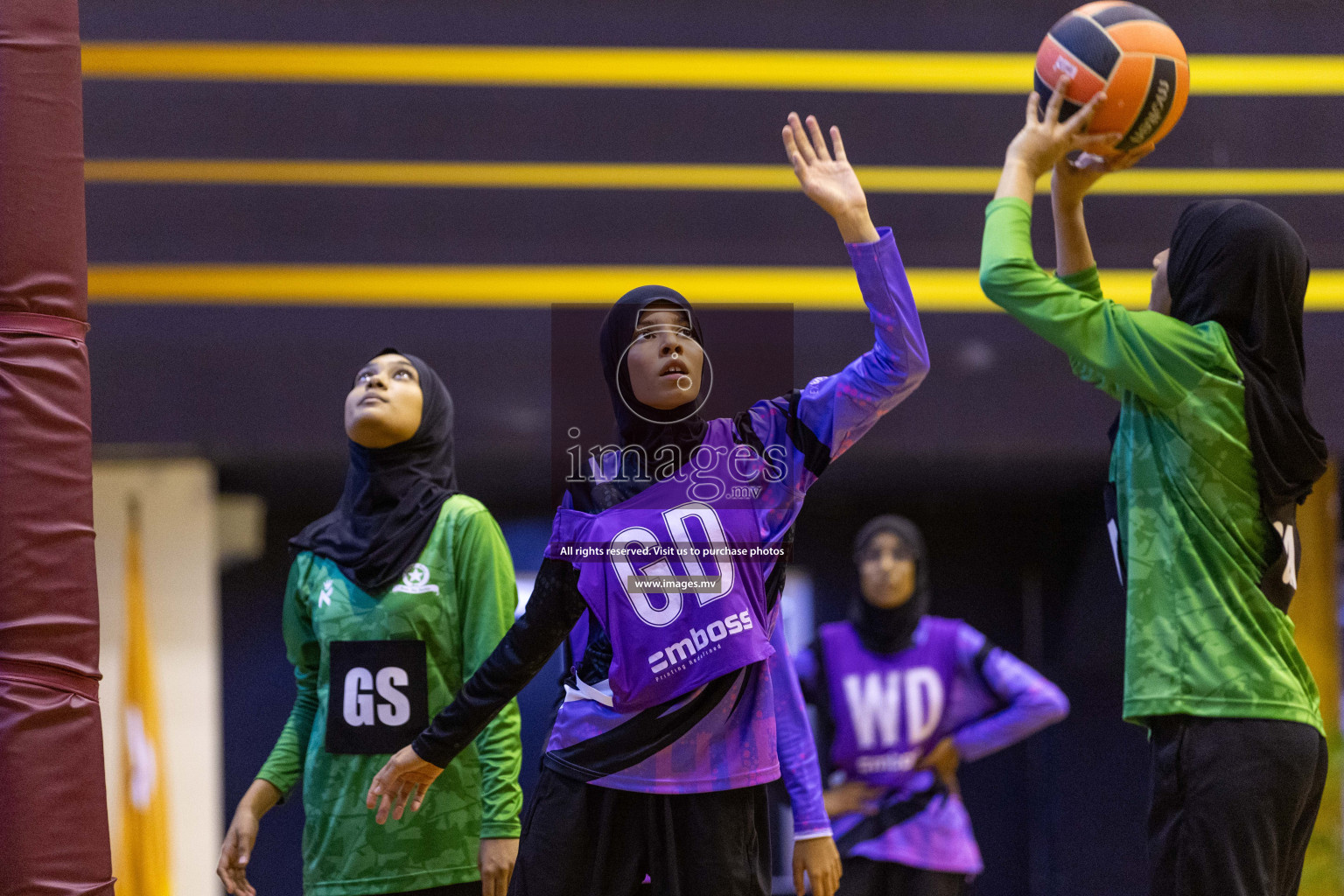 Day6 of 24th Interschool Netball Tournament 2023 was held in Social Center, Male', Maldives on 1st November 2023. Photos: Nausham Waheed / images.mv