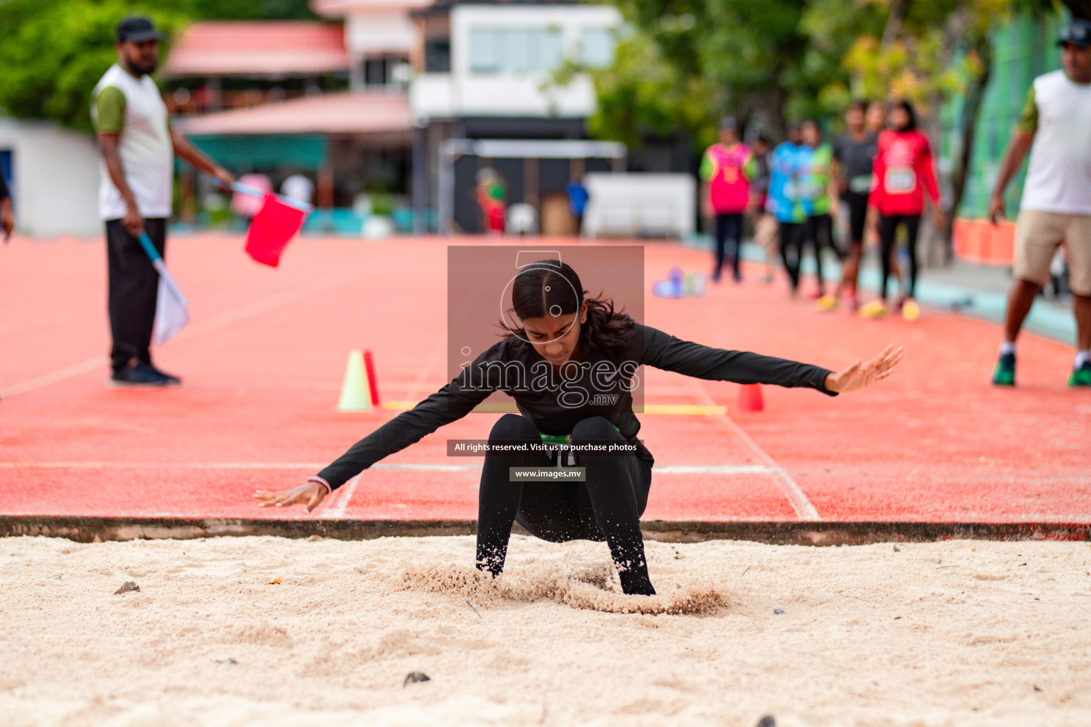 Day 2 of National Athletics Championship 2023 was held in Ekuveni Track at Male', Maldives on Friday, 24th November 2023. Photos: Hassan Simah / images.mv