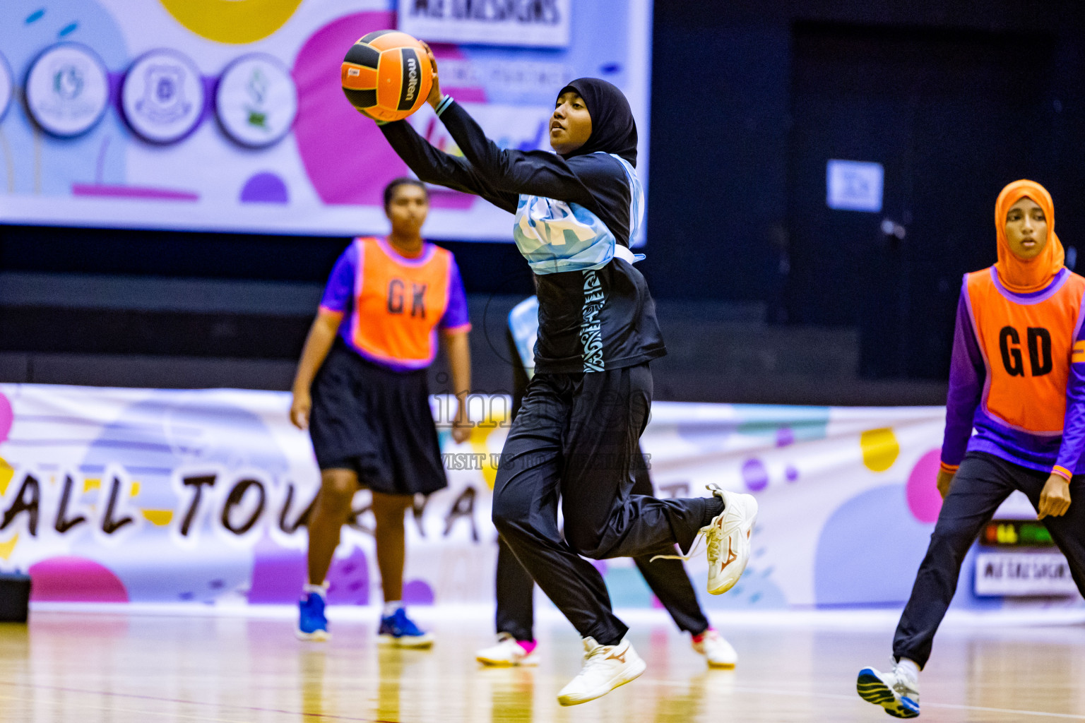 Day 14 of 25th Inter-School Netball Tournament was held in Social Center at Male', Maldives on Sunday, 25th August 2024. Photos: Nausham Waheed / images.mv