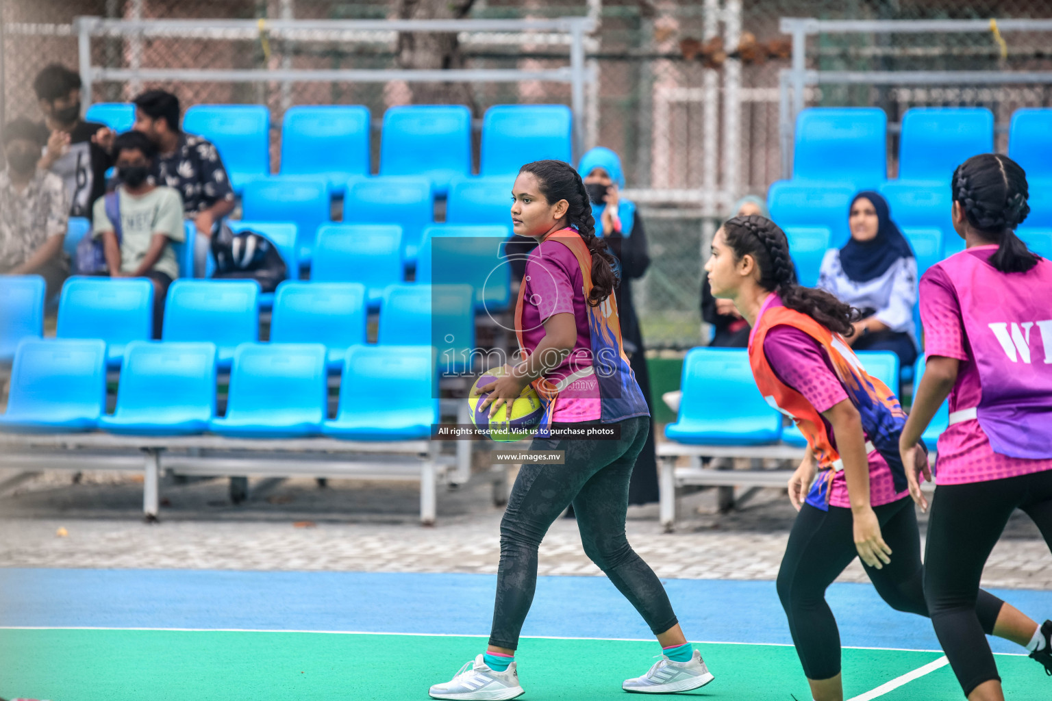 Day 10 of Junior Netball Championship 2022 held in Male', Maldives. Photos by Nausham Waheed