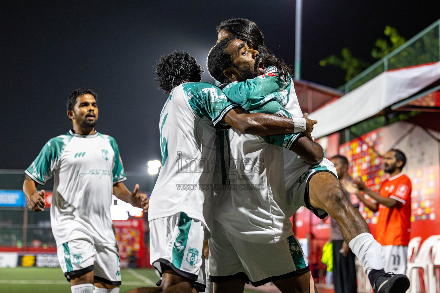 HDh Nolhivaran vs HDh Kumundhoo in Day 13 of Golden Futsal Challenge 2025 was held on Friday, 17th January 2025, in Hulhumale', Maldives 
Photos: Hassan Simah / images.mv