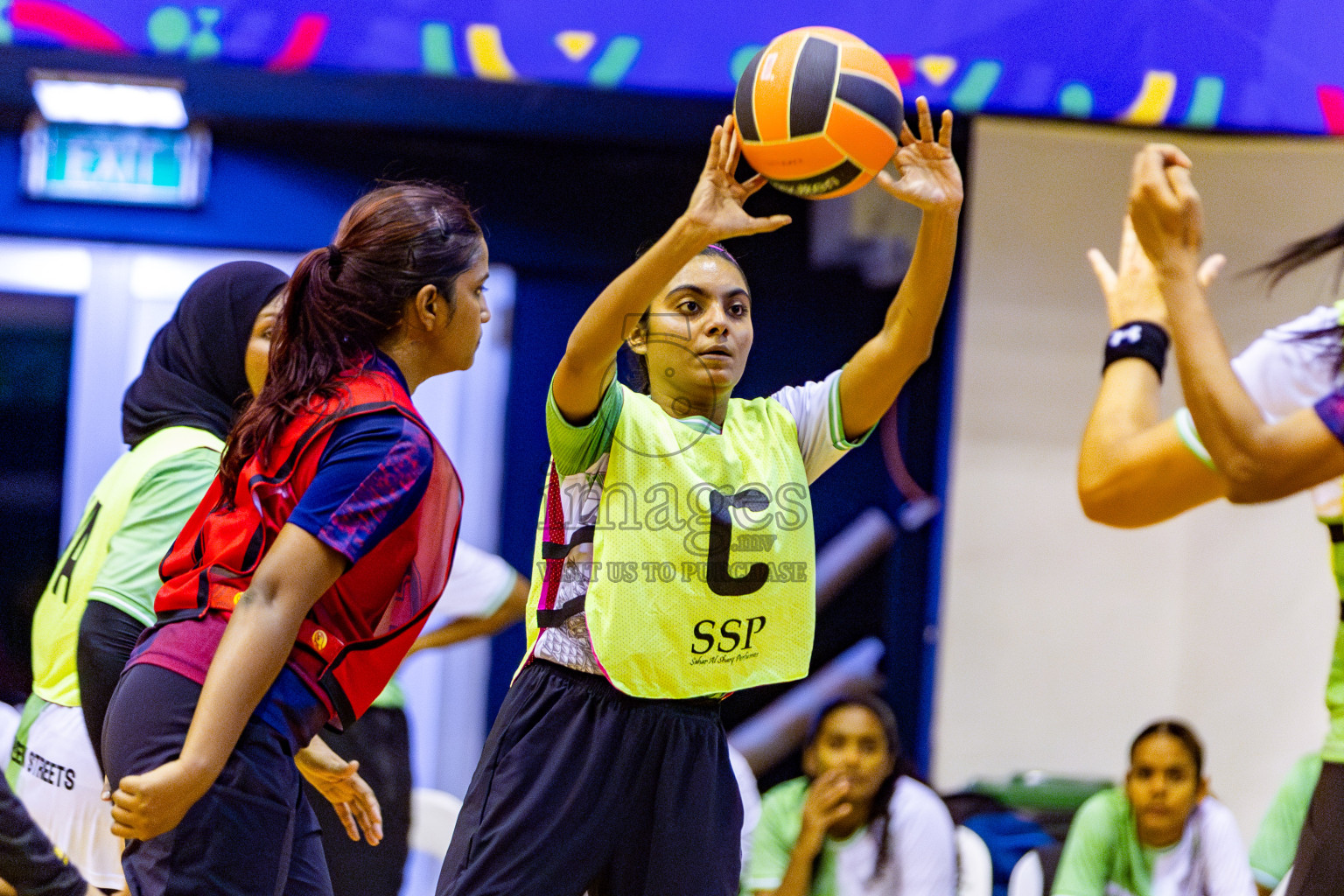 Club Matrix vs Club Green Streets in Final of 21st National Netball Tournament was held in Social Canter at Male', Maldives on Wednesday, 22nd May 2024. Photos: Nausham Waheed / images.mv