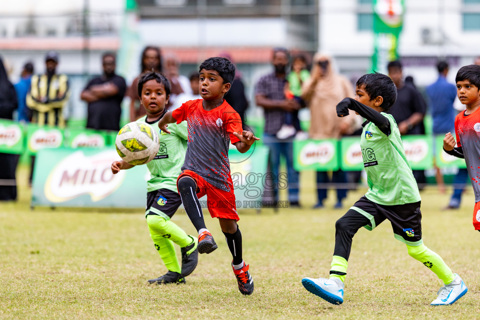Day 1 of MILO SVAM Juniors 2025 (U-8) was held at Henveiru Stadium in Male', Maldives on Thursday, 26th June 2025. 
Photos: Hassan Simah / images.mv