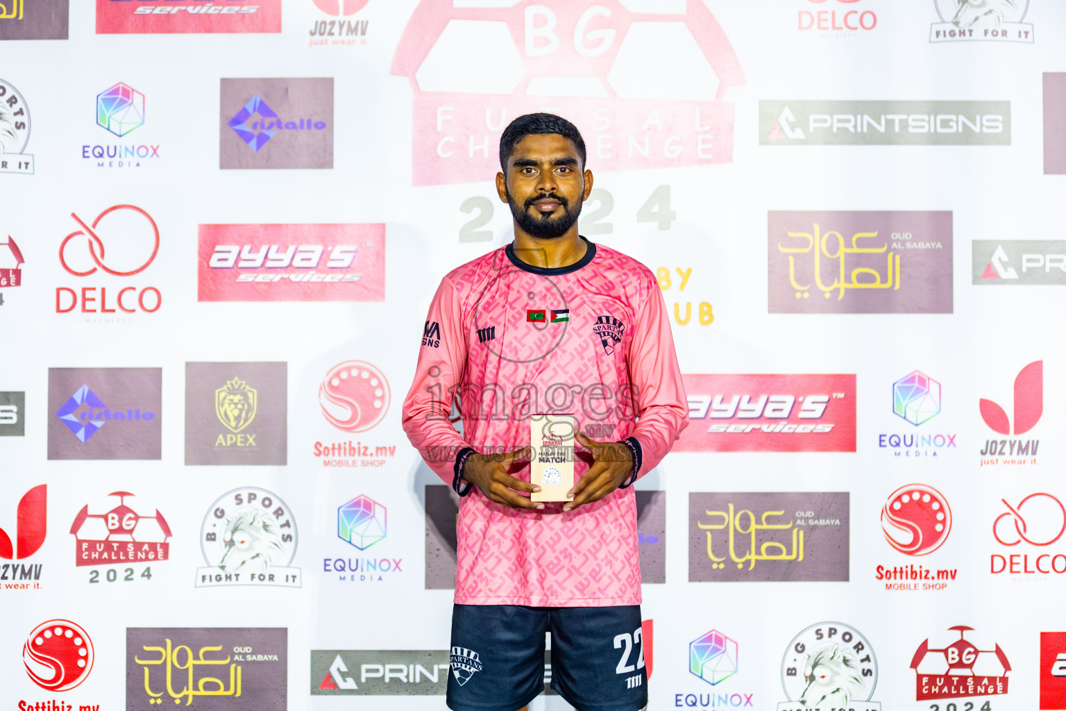 Spartans vs Invicto SC in Day 5 of BG Futsal Challenge 2024 was held on Saturday, 16th March 2024, in Male', Maldives Photos: Nausham Waheed / images.mv