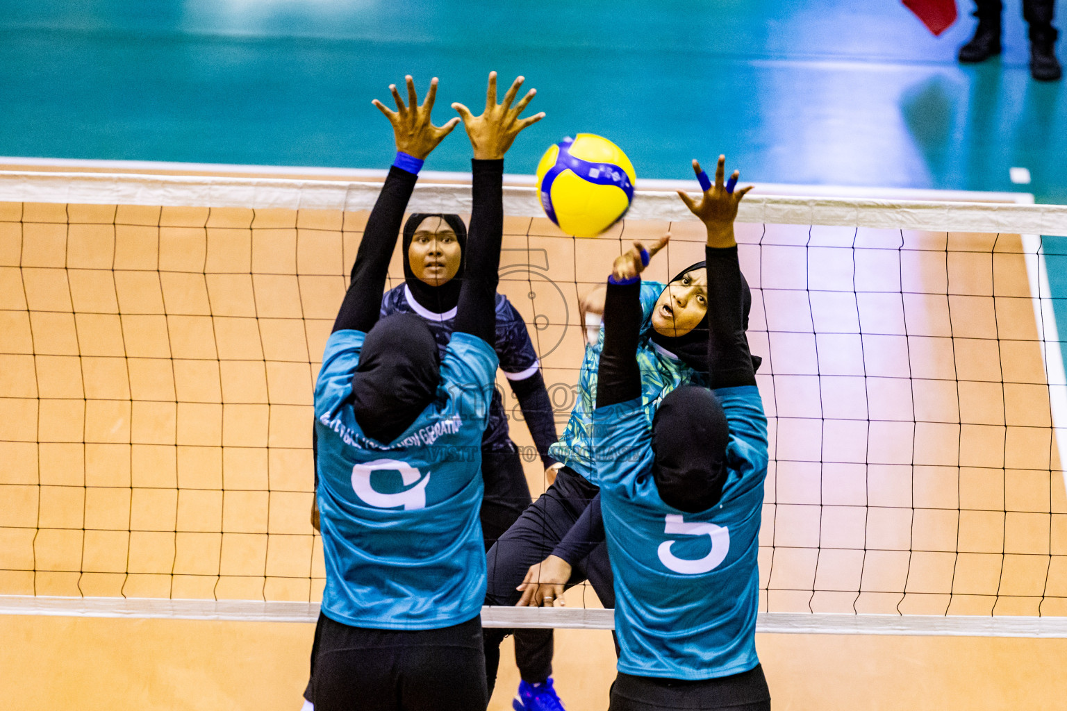 Semi Final of Women's Division of Milo VAM Cup 2024 held in Male', Maldives on Friday, 12th July 2024 at Social Center Indoor Hall Photos By: Nausham Waheed / images.mv