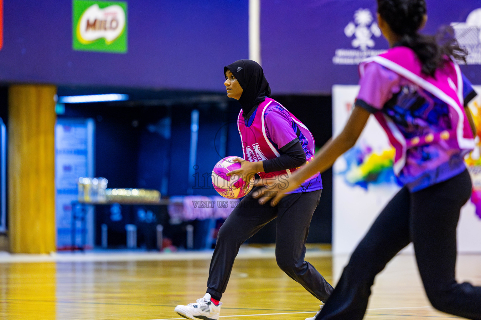 Fiontti Sports Club vs N Sports Academy A U15 Finals of 3rd Netball Junior Championship, held at Social Center on Saturday, 25th January 2025 . Photos: Nausham Waheed / images.mv