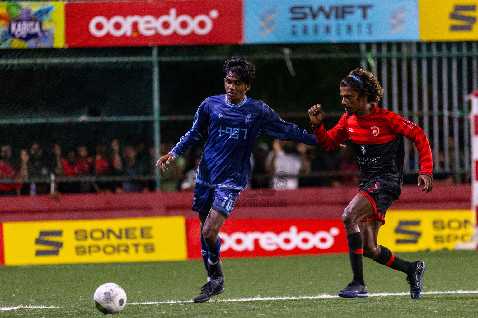 AA Mathiveri vs AA Bodufolhudhoo in Day 6 of Golden Futsal Challenge 2024 was held on Saturday, 20th January 2024, in Hulhumale', Maldives
Photos: Ismail Thoriq / images.mv