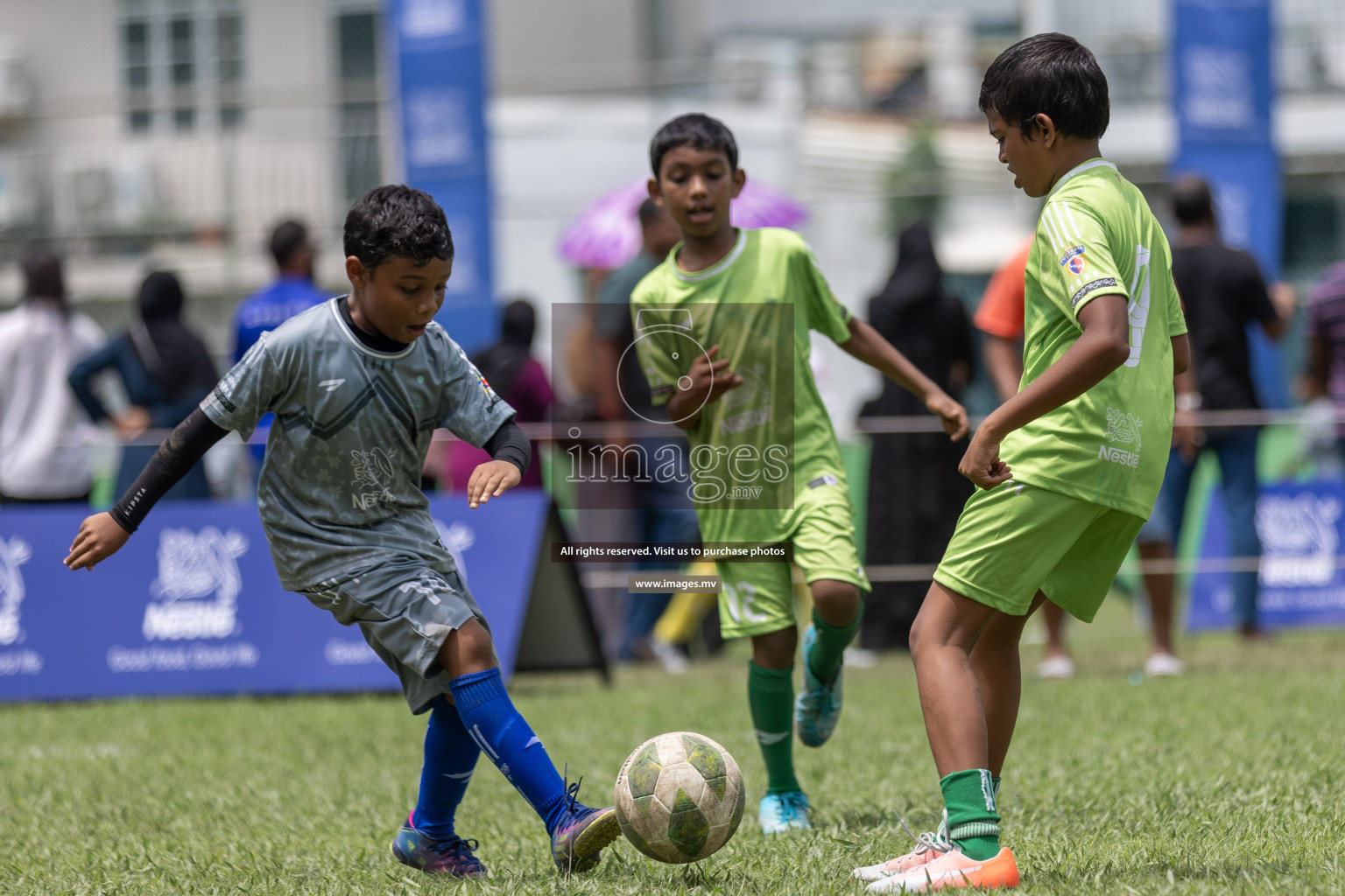 Day 1 of Nestle kids football fiesta, held in Henveyru Football Stadium, Male', Maldives on Wednesday, 11th October 2023 Photos: Shut Abdul Sattar/ Images.mv