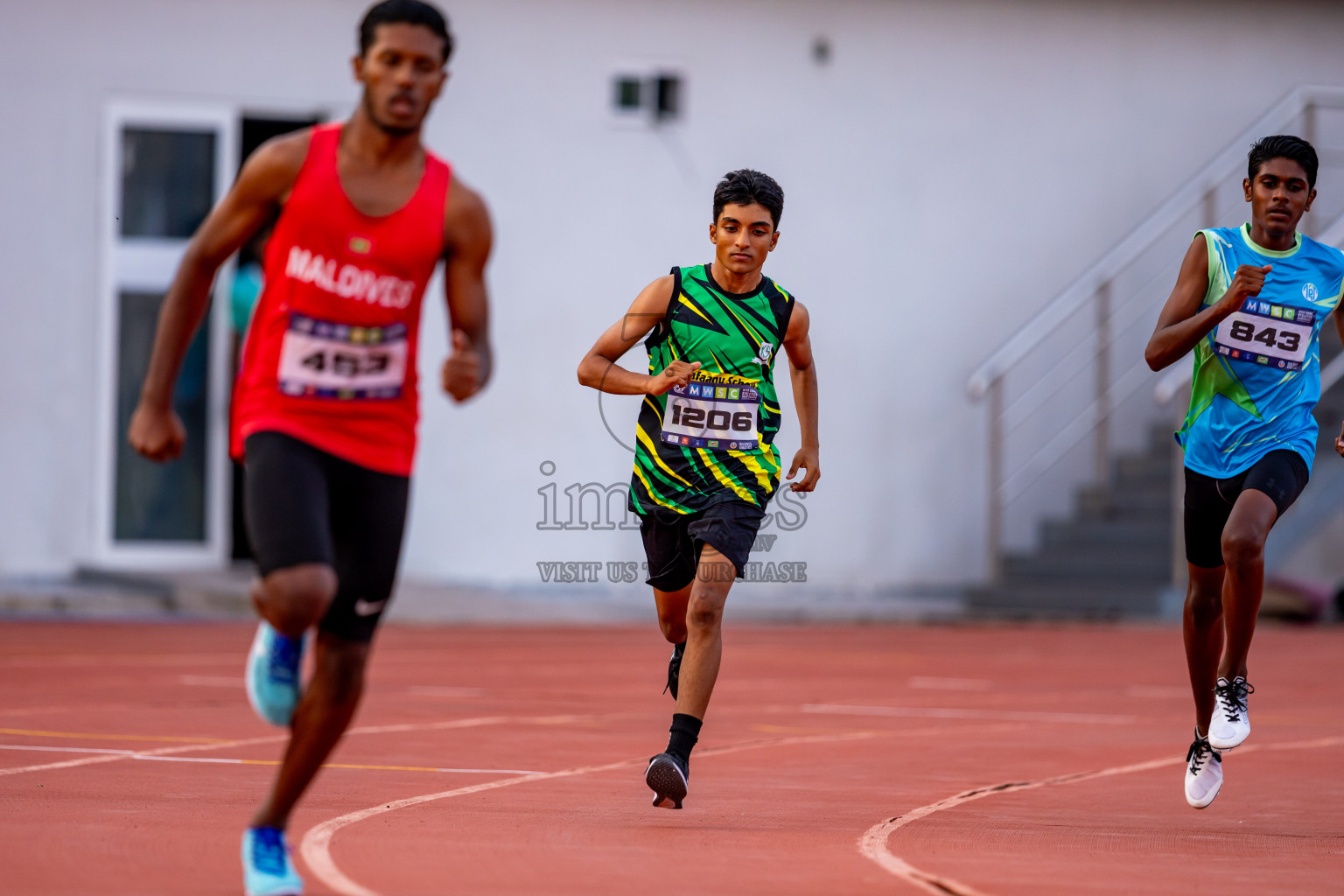 Day 5 of MWSC Interschool Athletics Championships 2024 held in Hulhumale Running Track, Hulhumale, Maldives on Wednesday, 13th November 2024. Photos by: Nausham Waheed / Images.mv