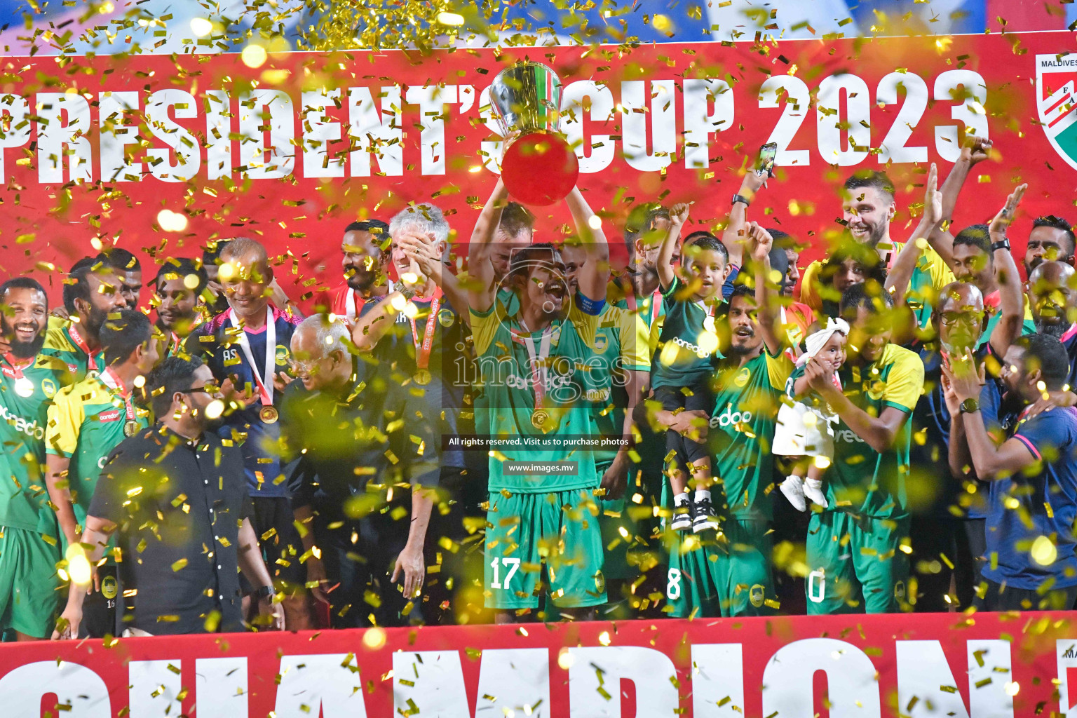 President's Cup 2023 Final - Maziya Sports & Recreation vs Club Eagles, held in National Football Stadium, Male', Maldives  Photos: Nausham Waheed/ Images.mv