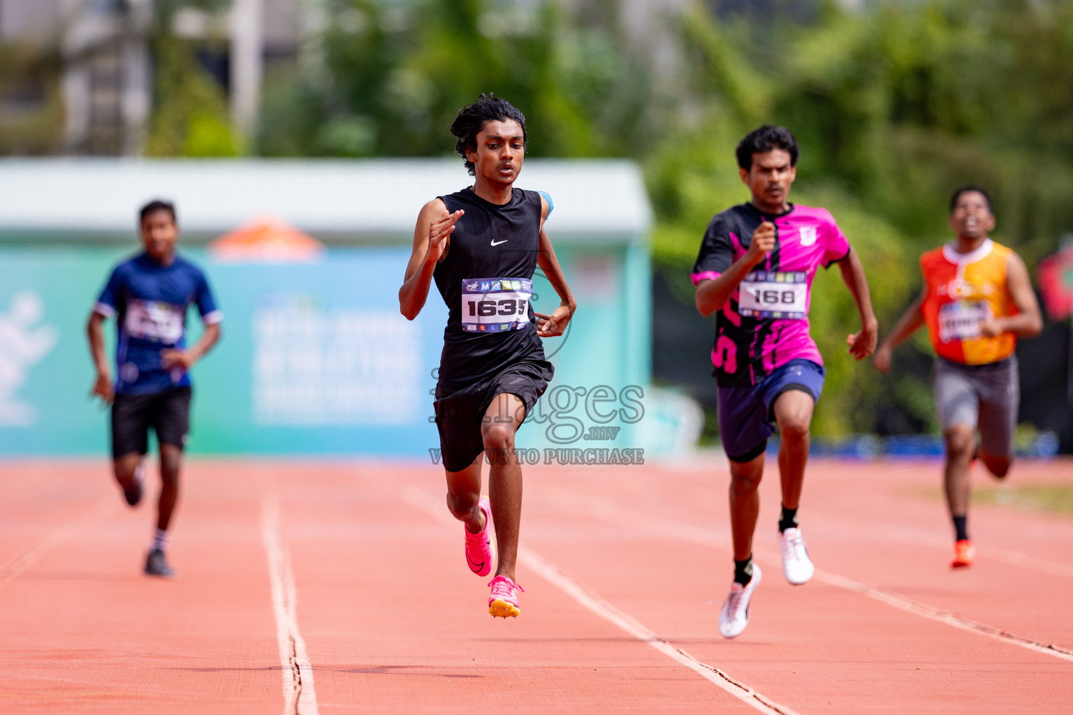 Day 3 of MWSC Interschool Athletics Championships 2024 held in Hulhumale Running Track, Hulhumale, Maldives on Monday, 11th November 2024. 
Photos by: Hassan Simah / Images.mv