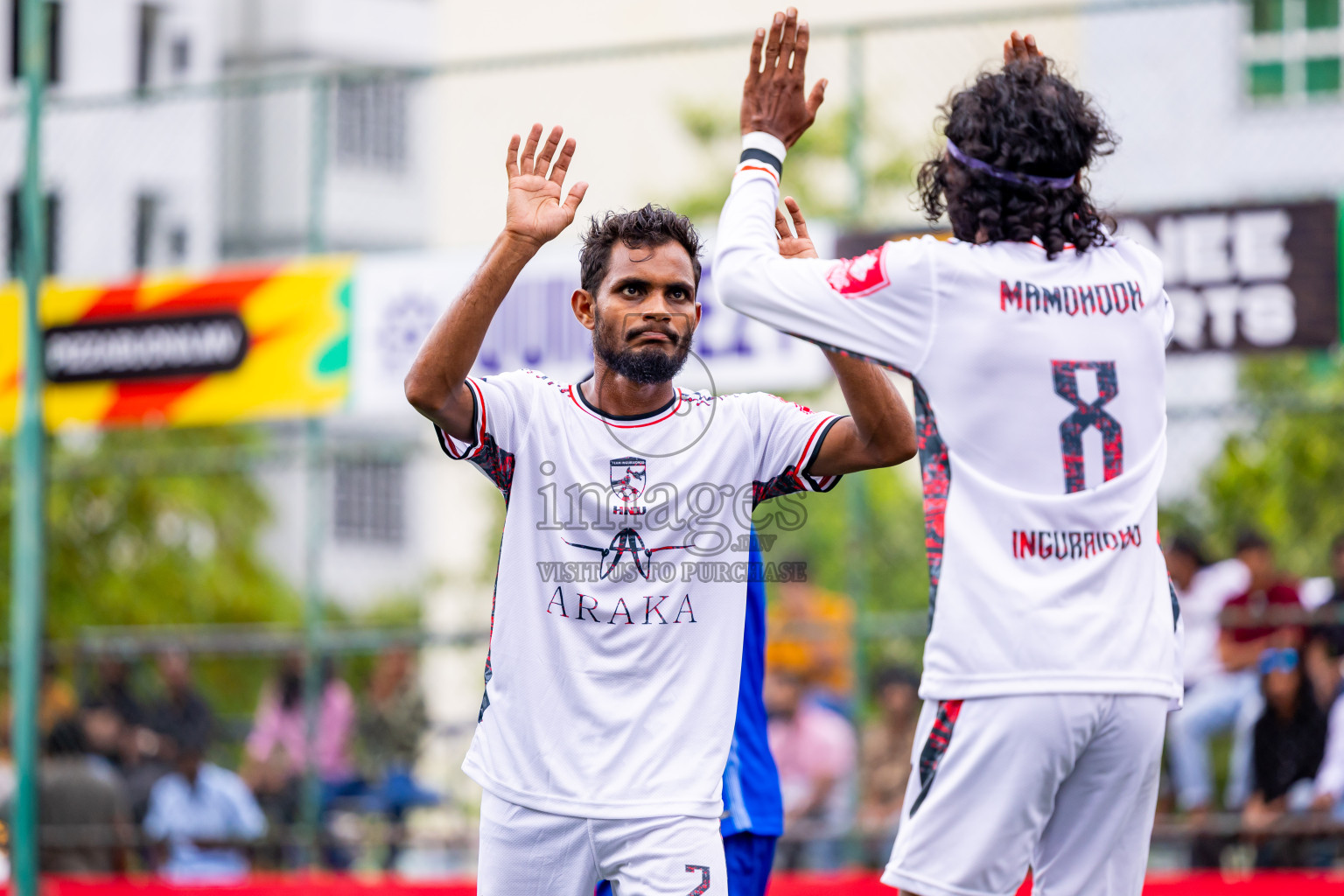 R Meedhoo VS R Inguraidhoo in Day 6 of Golden Futsal Challenge 2025 on Friday, 6th January 2025, in Hulhumale', Maldives Photos: Nausham Waheed / images.mv